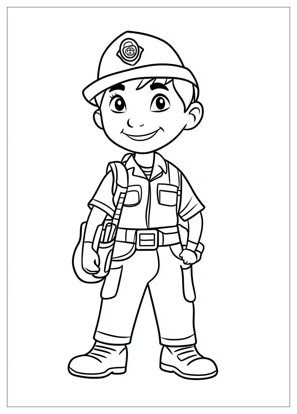 Community Helpers Coloring Pages-4