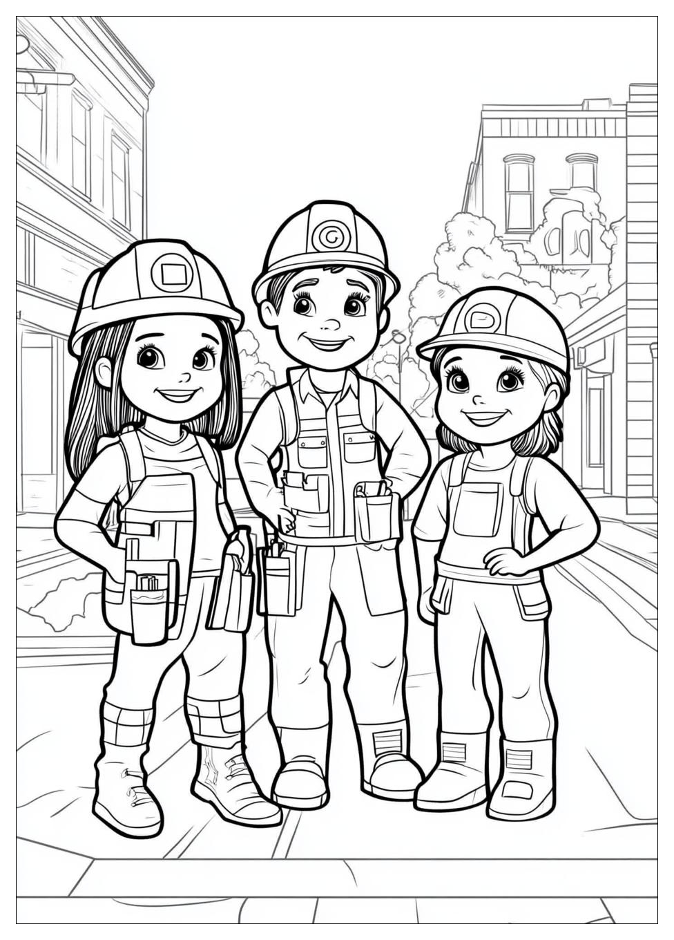 Community Helpers Coloring Pages-5
