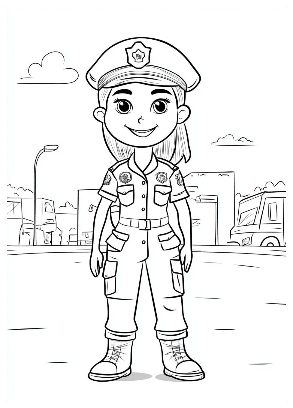 Community Helpers Coloring Pages-7