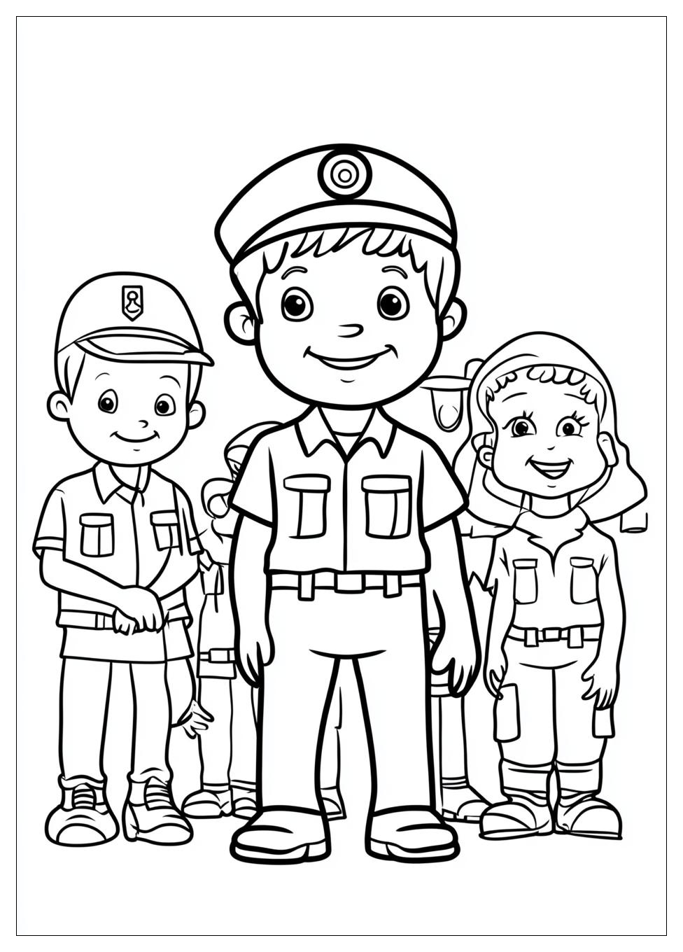 Community Helpers Coloring Pages-8