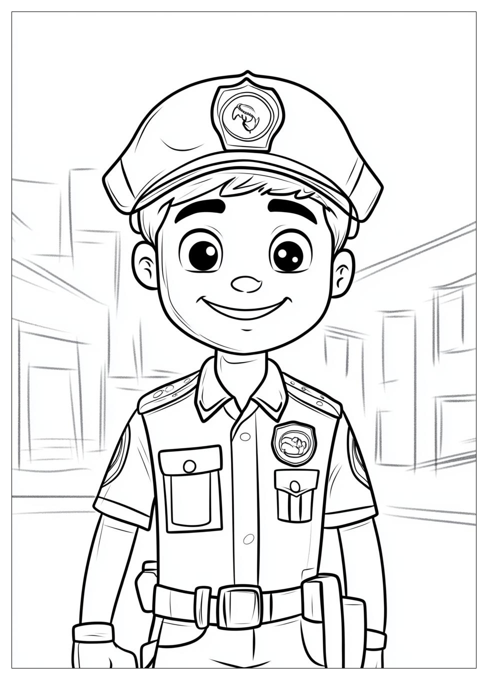 Community Helpers Coloring Pages-9