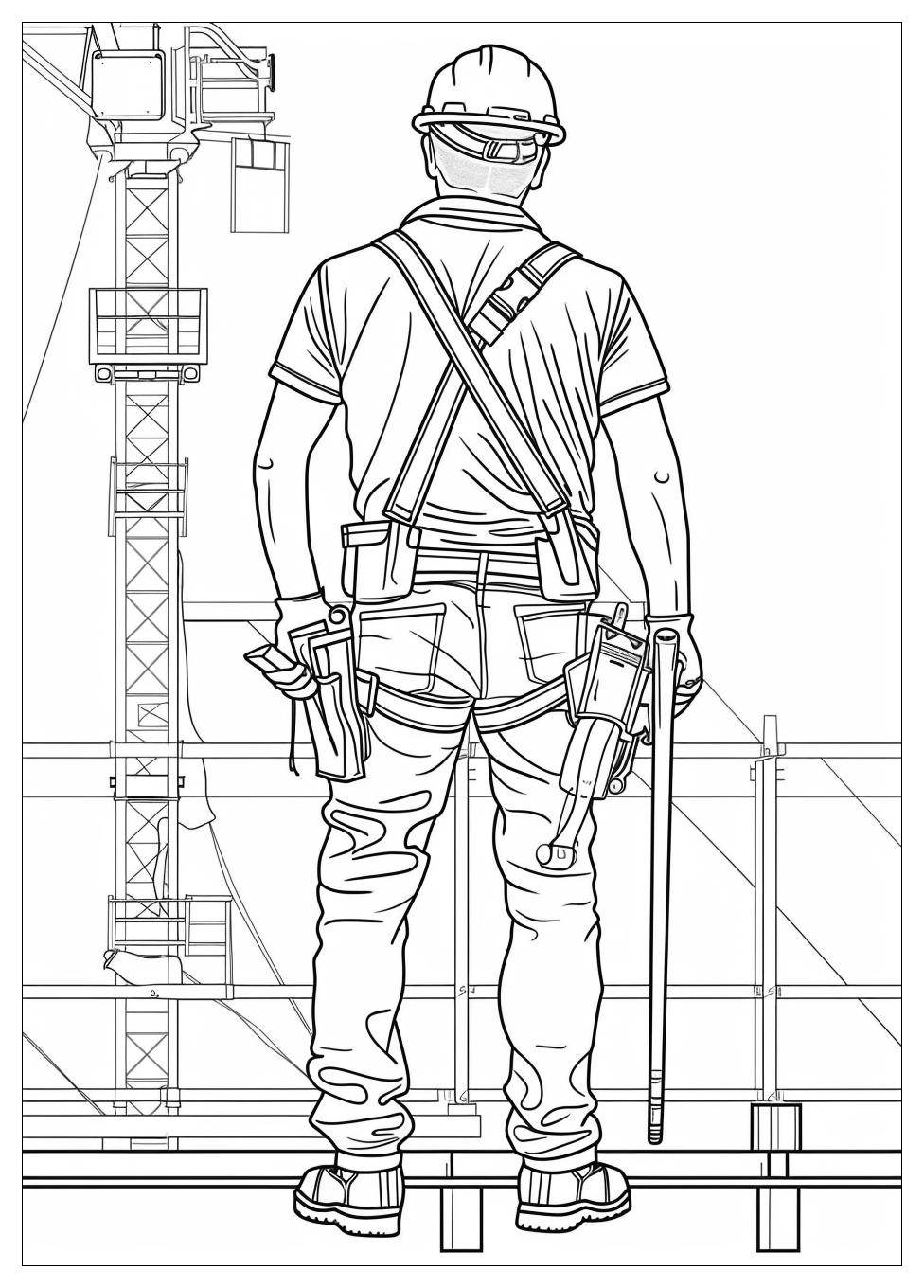 Construction Worker Coloring Pages-15