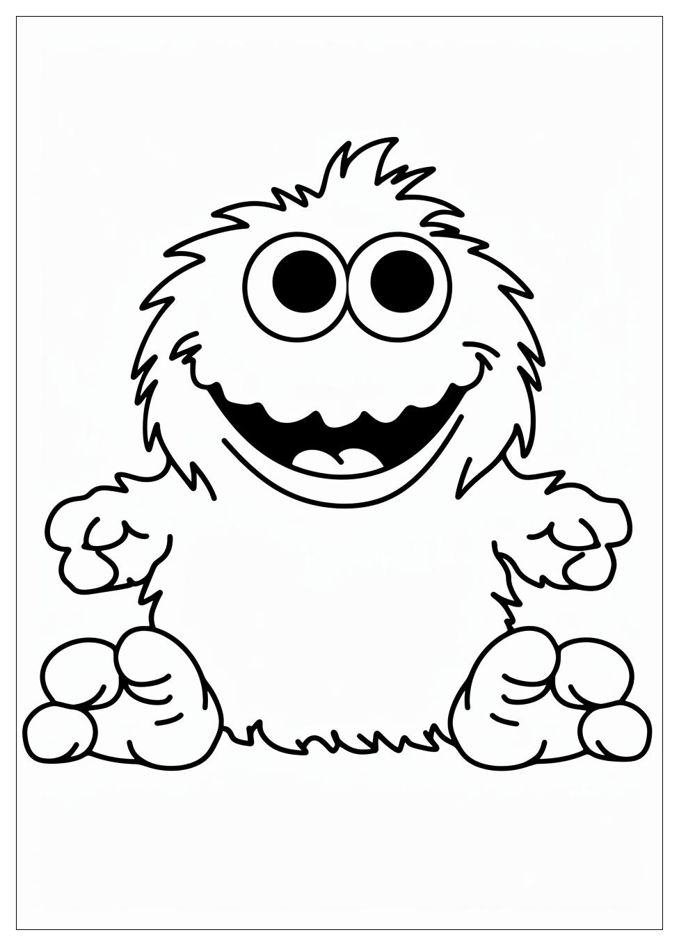 Cookie Monster Coloring Pages-12