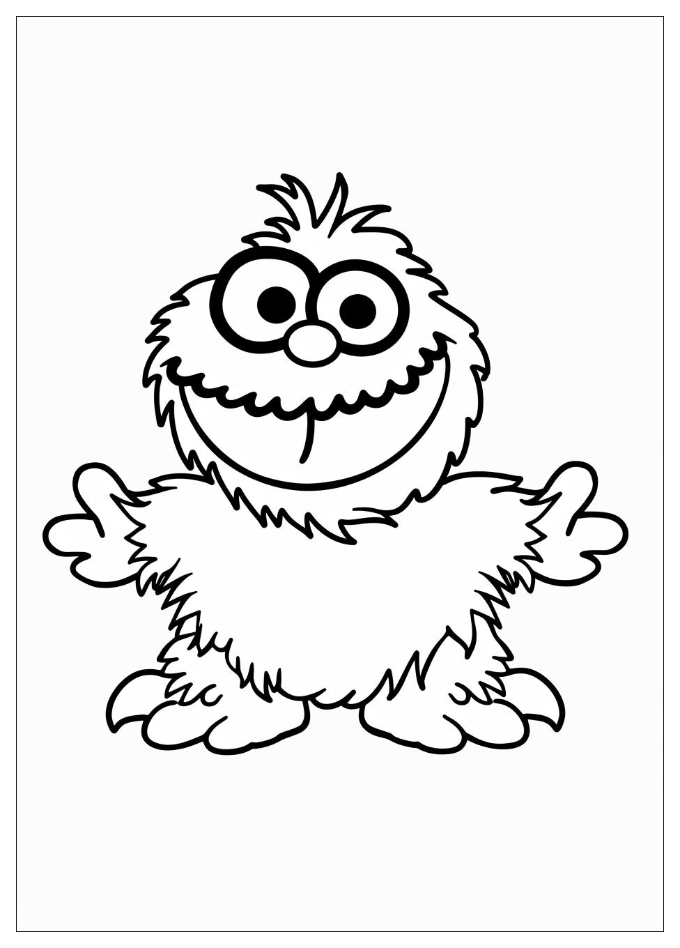 Cookie Monster Coloring Pages-3