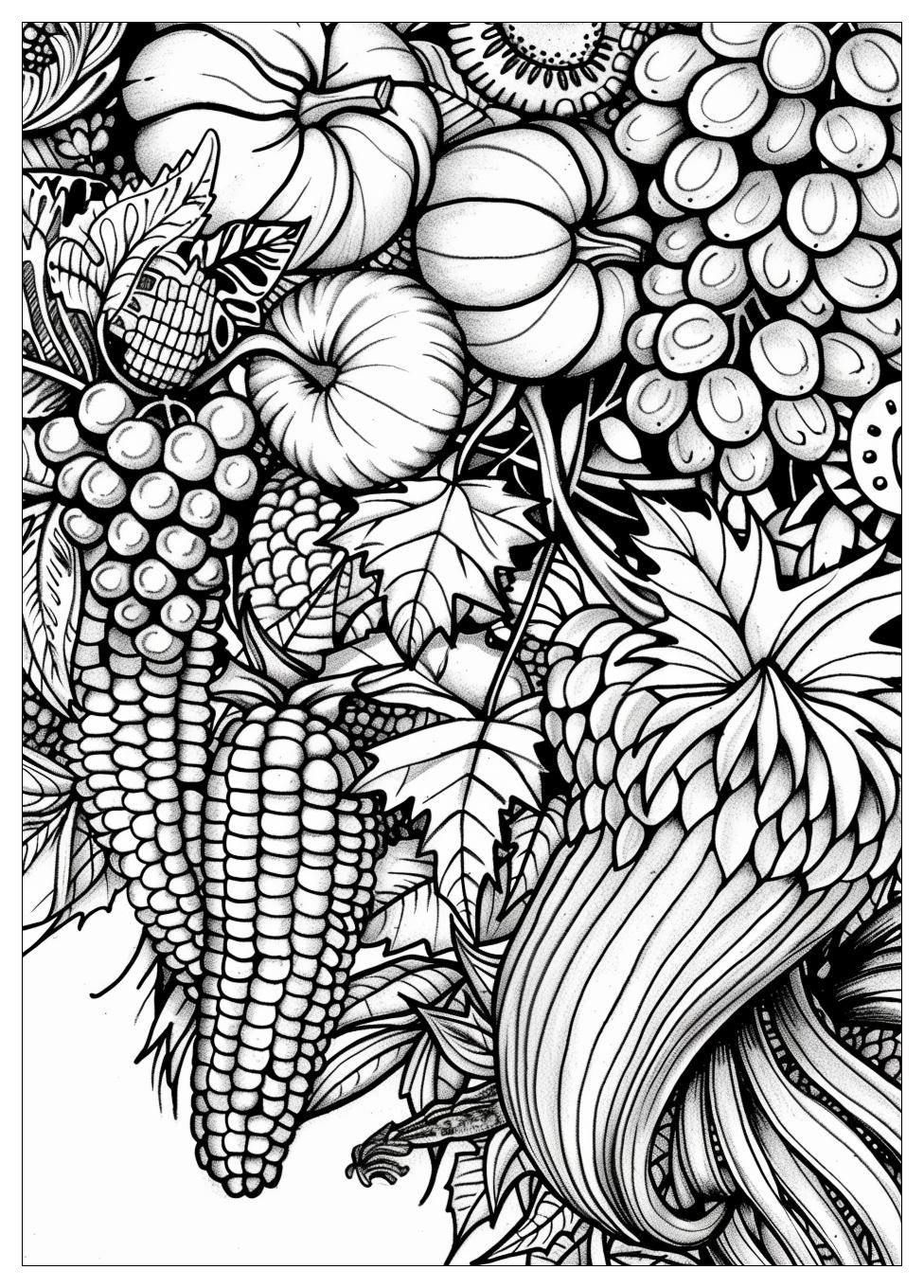 Cornucopia Coloring Pages-1