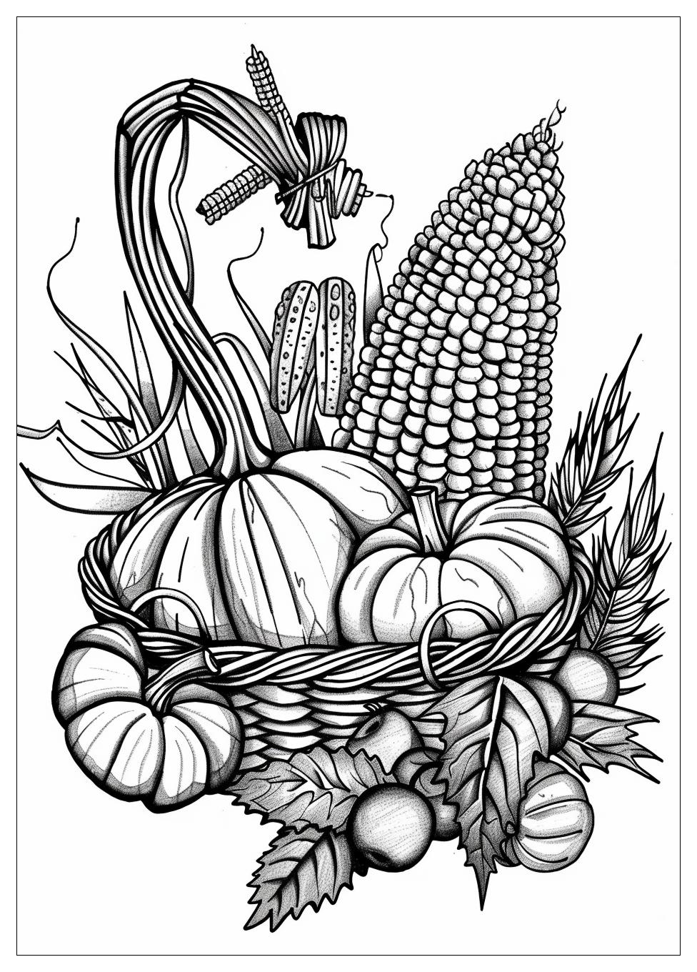 Cornucopia Coloring Pages-12