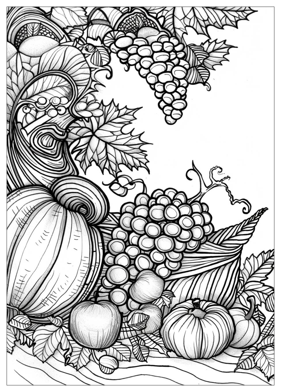 Cornucopia Coloring Pages-13
