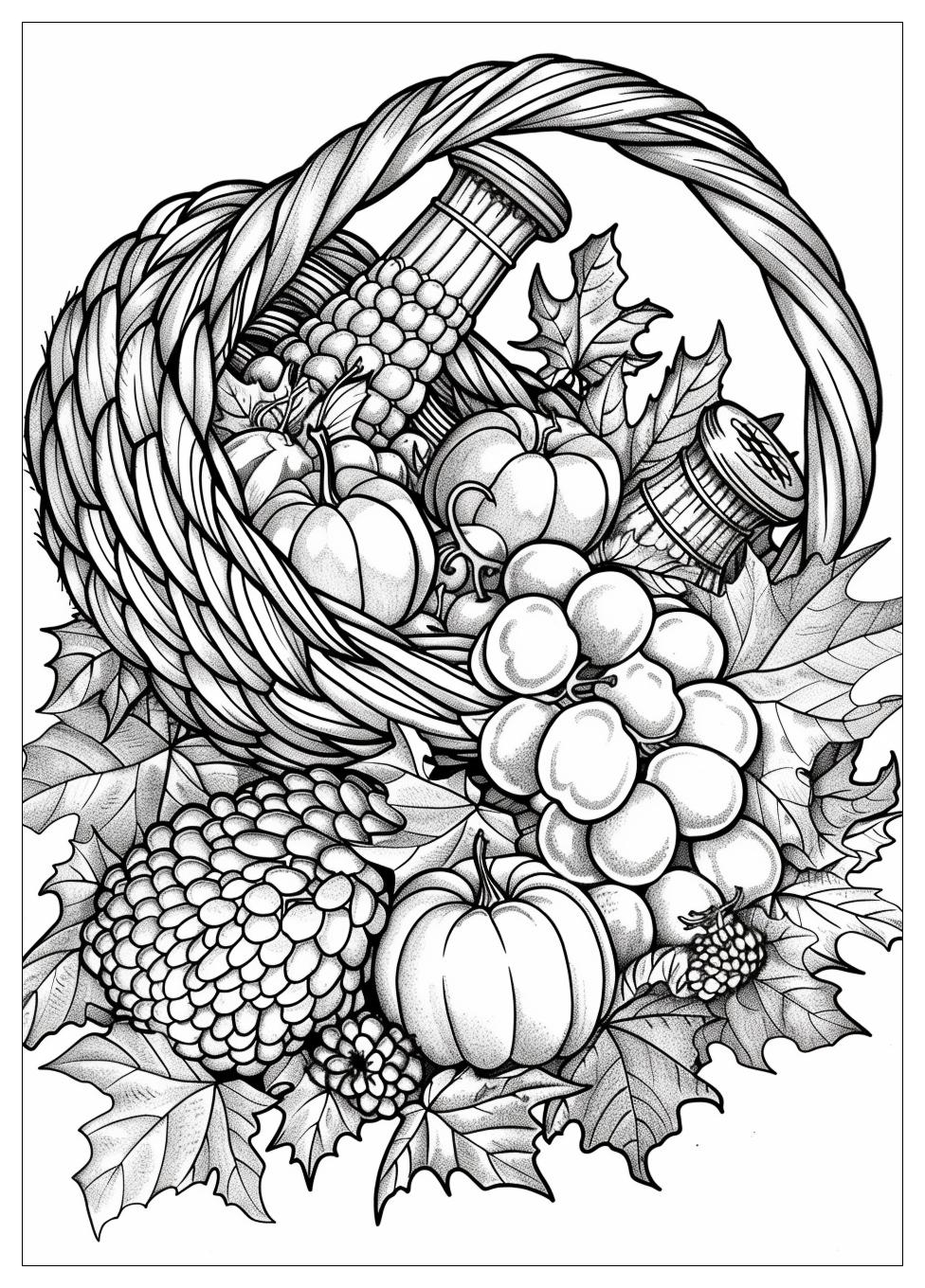 Cornucopia Coloring Pages-14