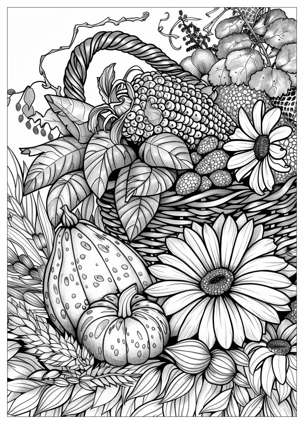 Cornucopia Coloring Pages-16