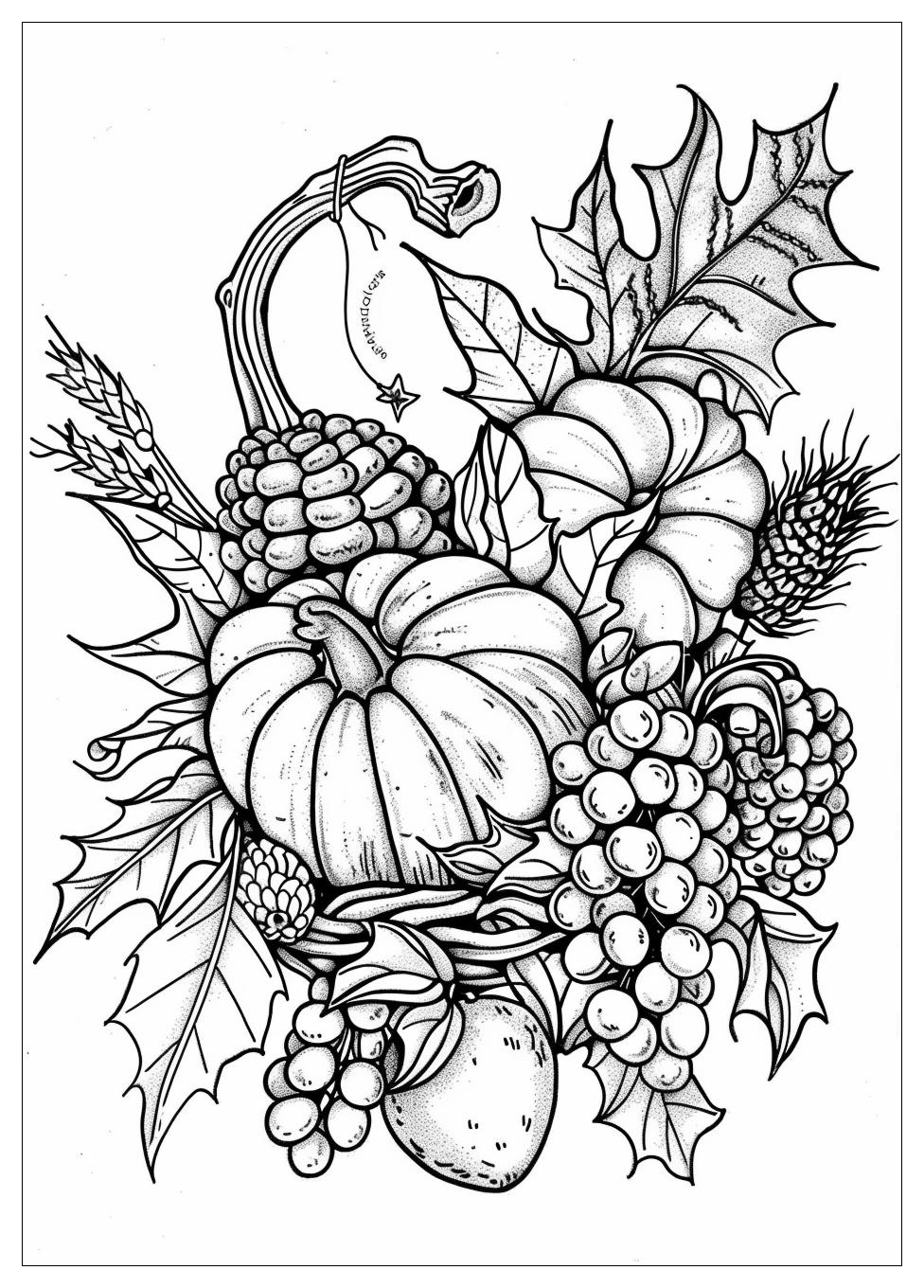 Cornucopia Coloring Pages-19