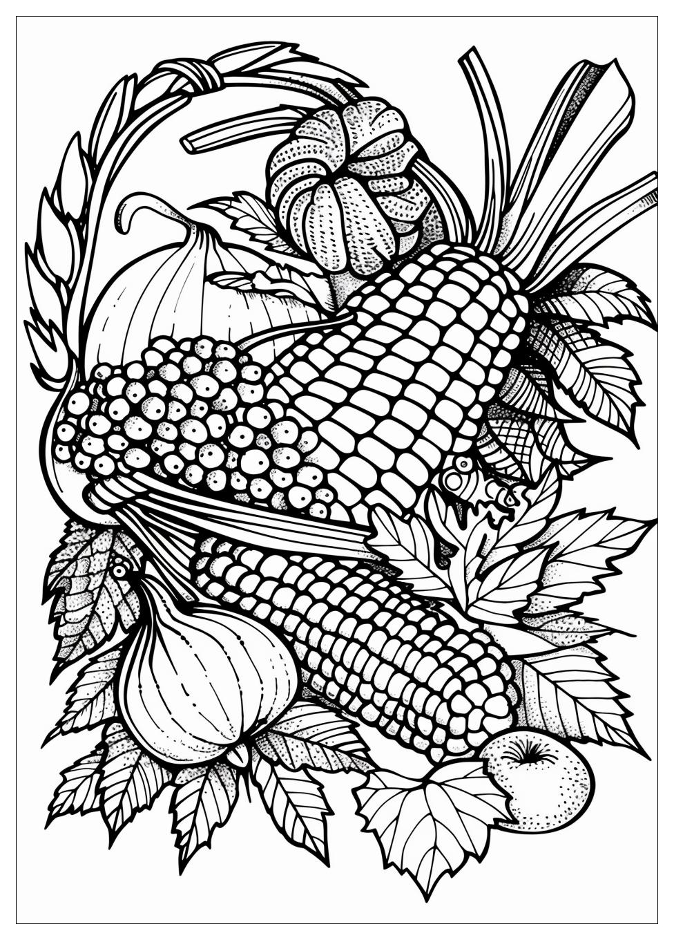 Cornucopia Coloring Pages-3