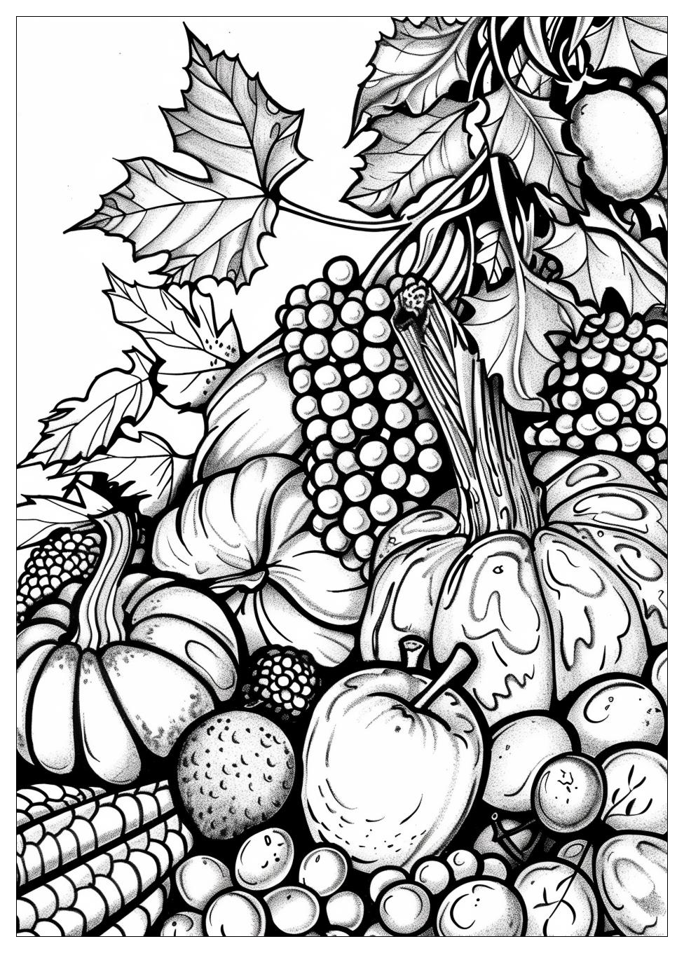 Cornucopia Coloring Pages-7
