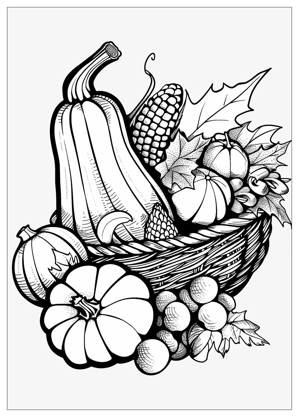 Cornucopia Coloring Pages-8