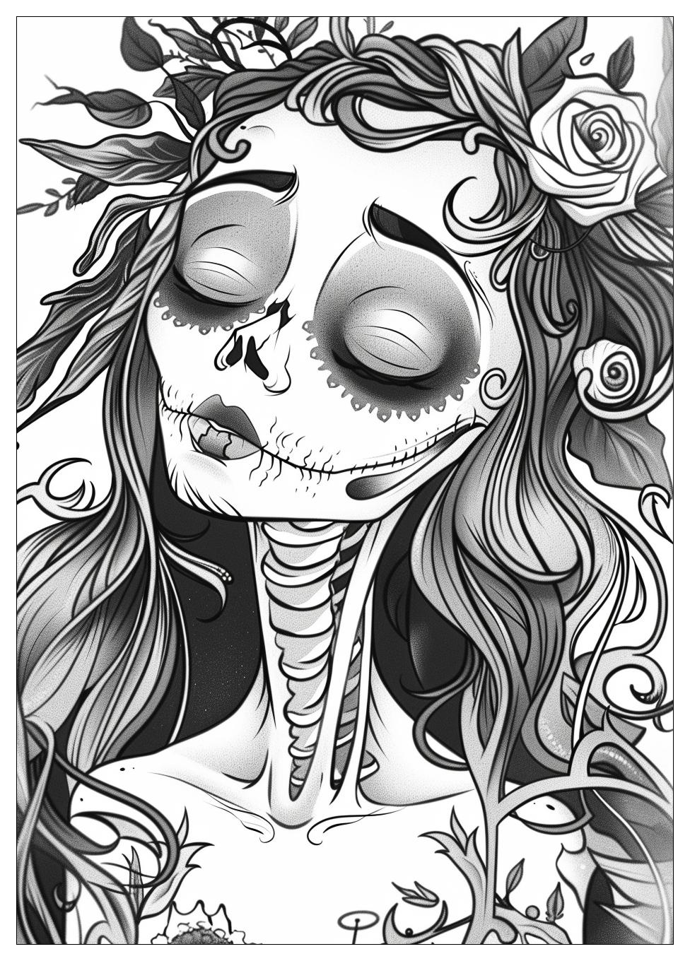 Corpse Bride Coloring Pages-14