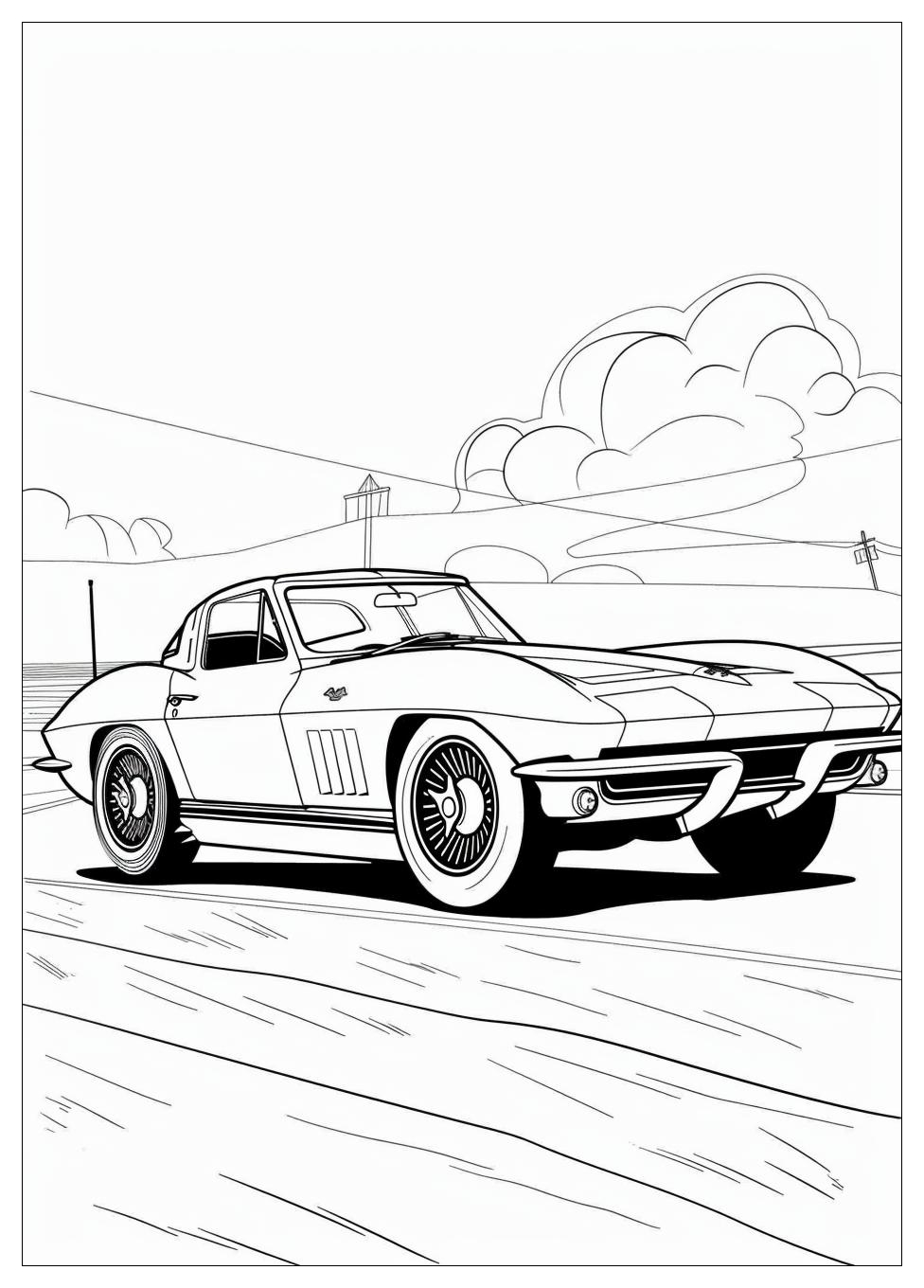 Corvette Coloring Pages-9