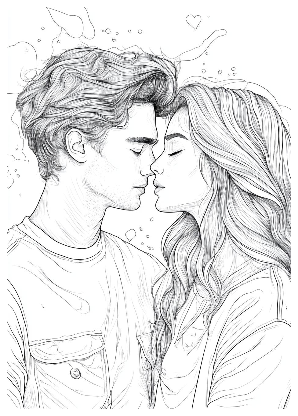 Couples Coloring Pages-13