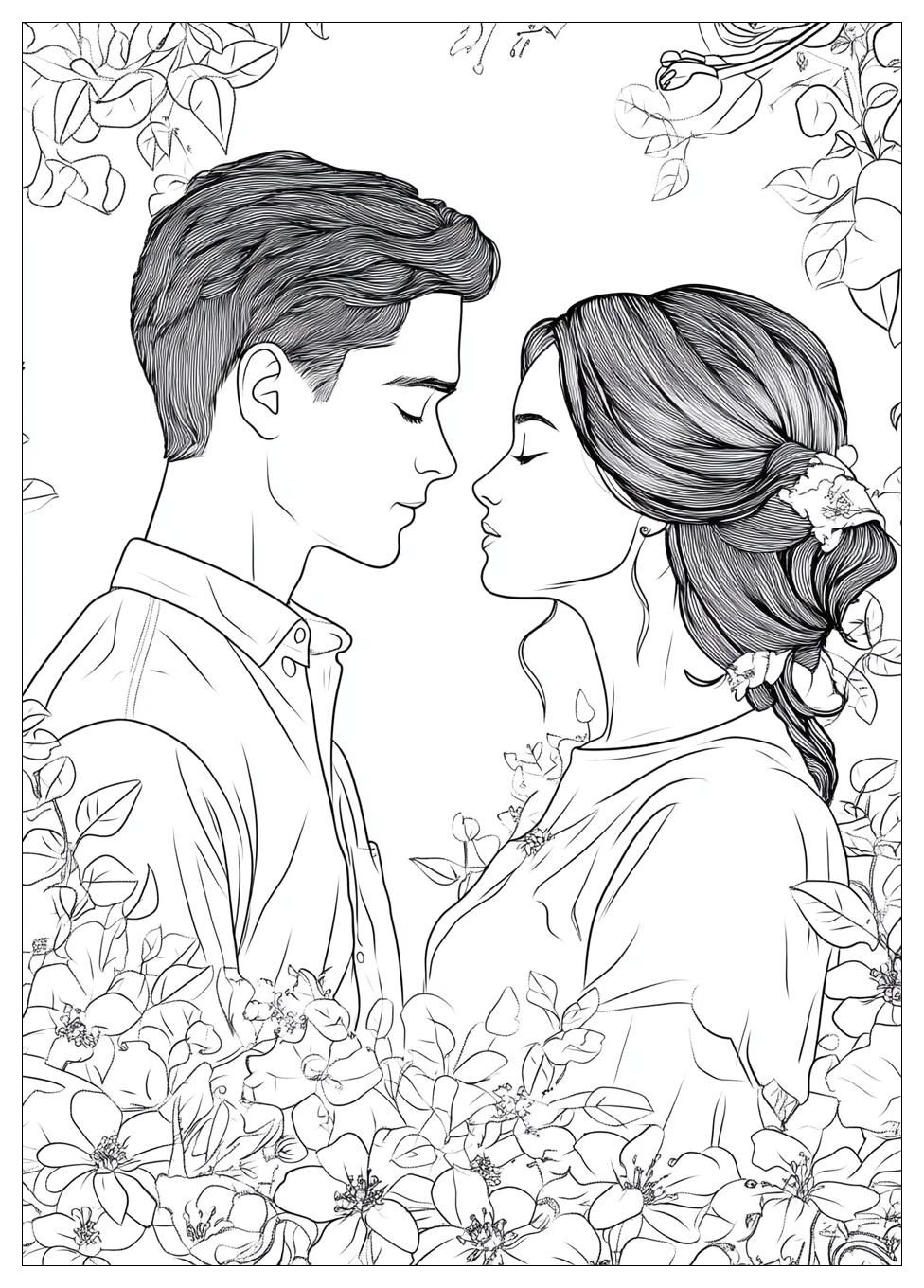 Couples Coloring Pages-16