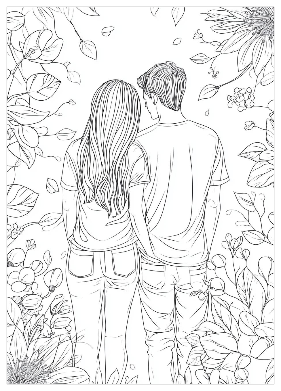 Couples Coloring Pages-18