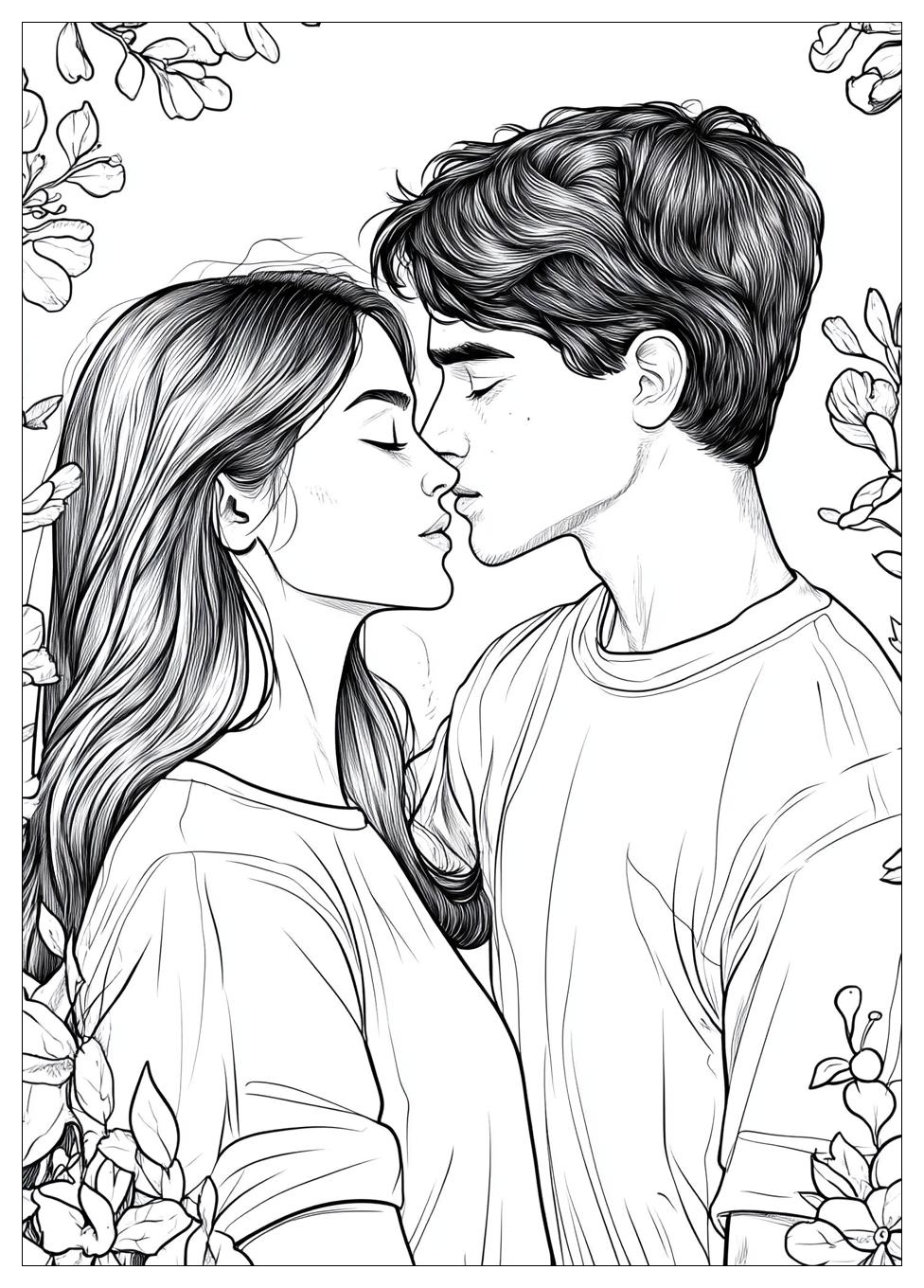 Couples Coloring Pages-20