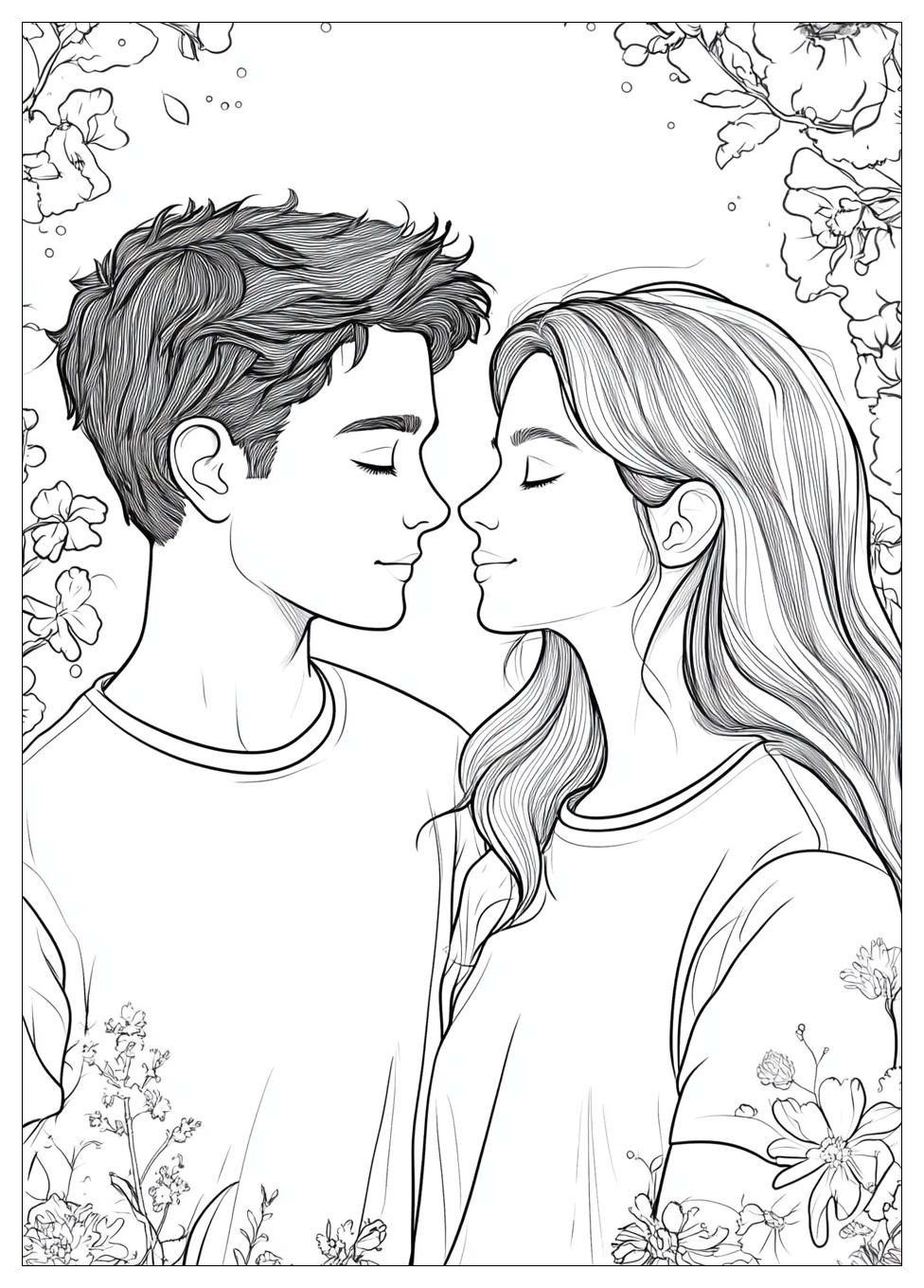Couples Coloring Pages-7