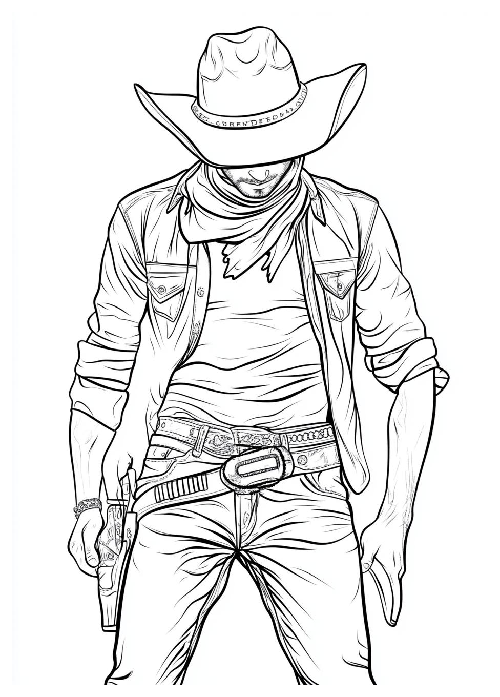 Free Printable Cowboy Coloring Pages 11 Cowboy Coloring Pages-11