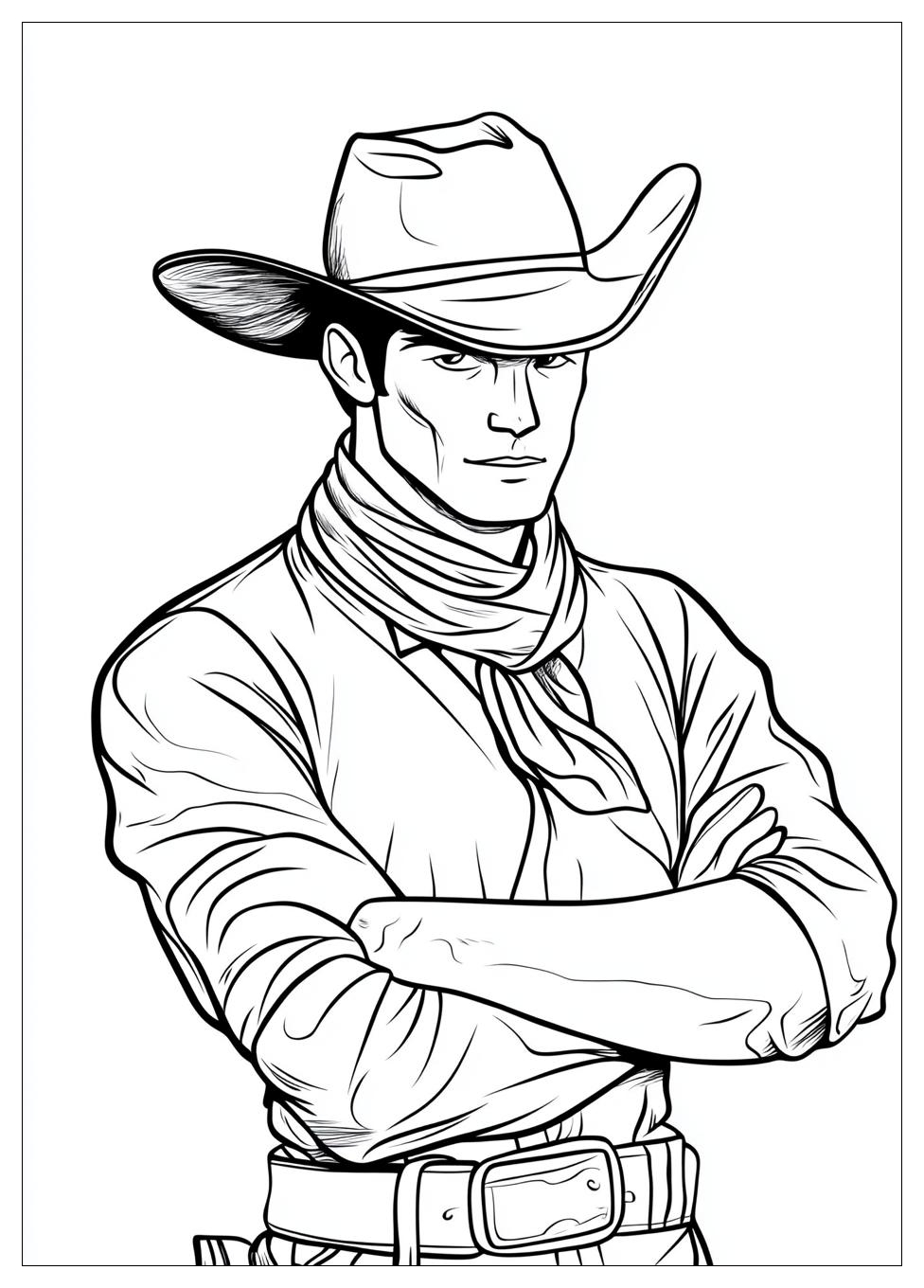 Free Printable Cowboy Coloring Pages 12 Cowboy Coloring Pages-12