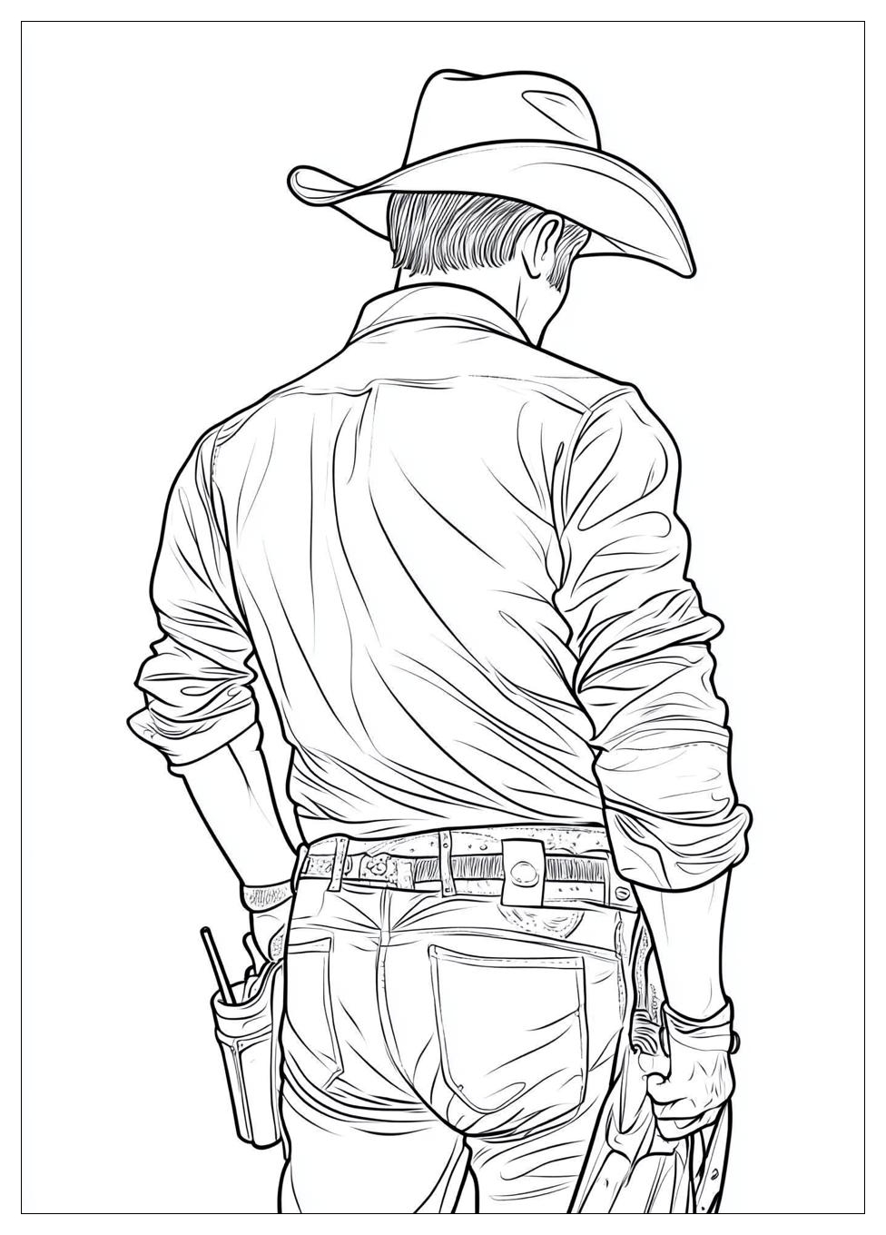 Free Printable Cowboy Coloring Pages 13 Cowboy Coloring Pages-13