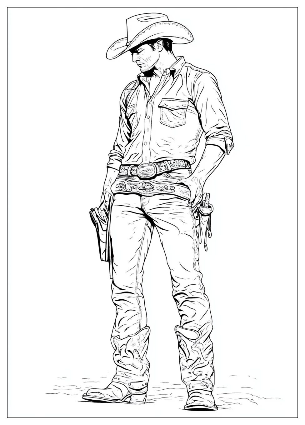 Free Printable Cowboy Coloring Pages 15 Cowboy Coloring Pages-15
