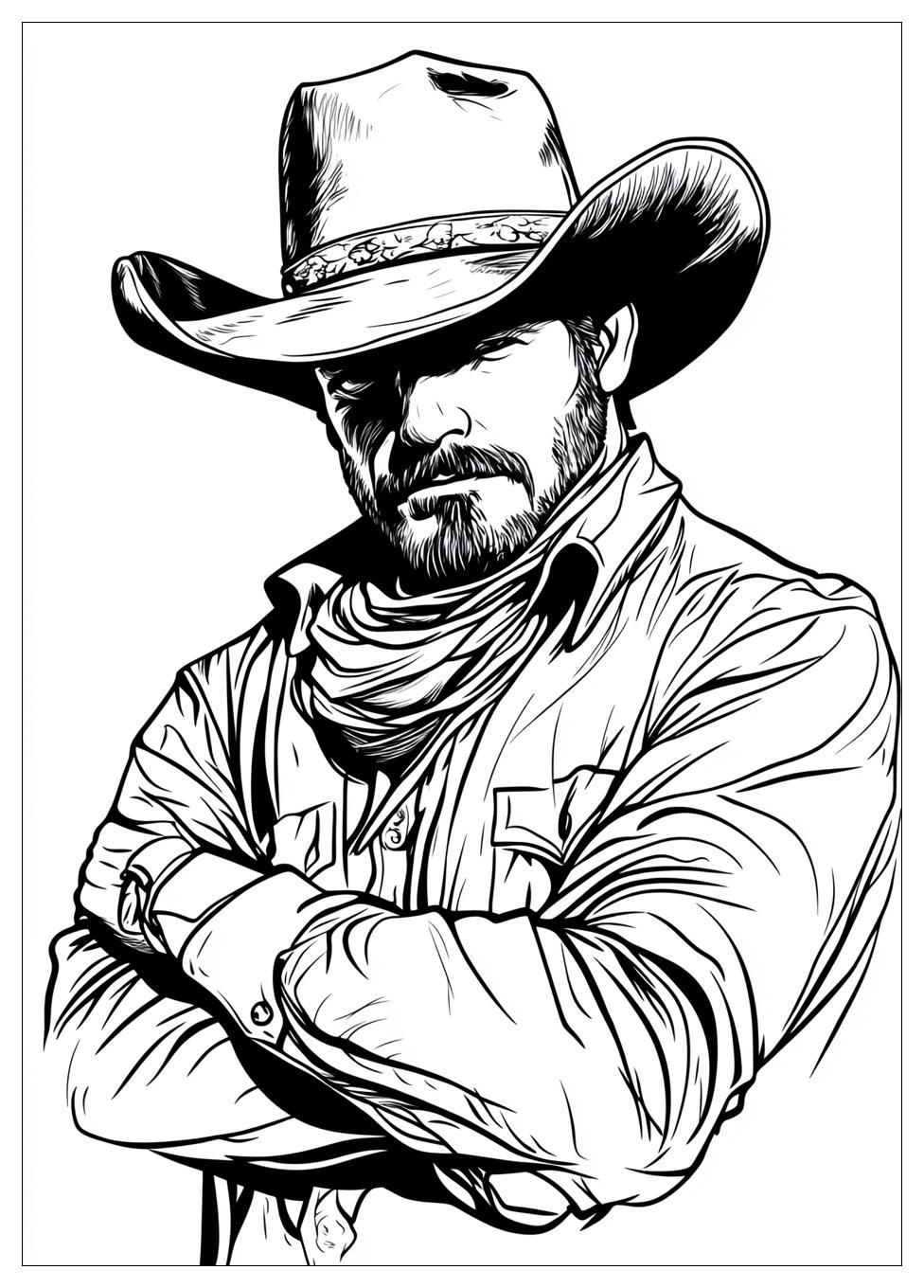 Free Printable Cowboy Coloring Pages 18 Cowboy Coloring Pages-18
