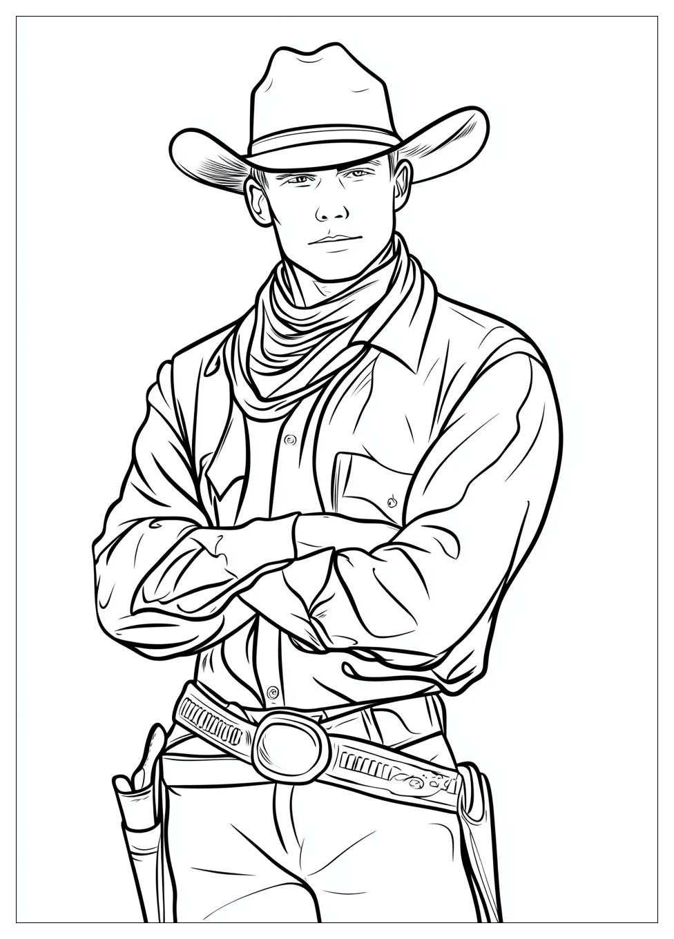 Free Printable Cowboy Coloring Pages 2 Cowboy Coloring Pages-2