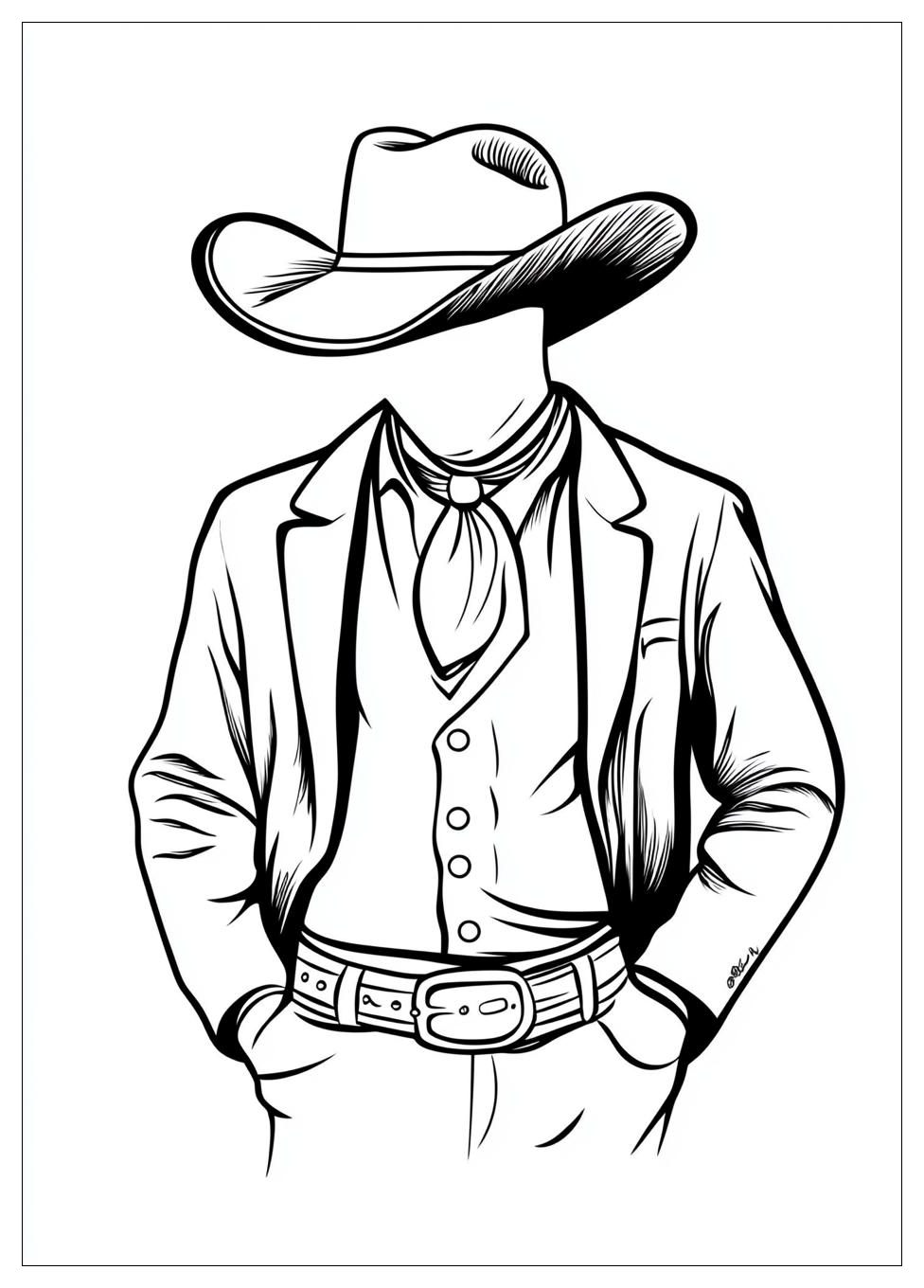 Free Printable Cowboy Coloring Pages 3 Cowboy Coloring Pages-3
