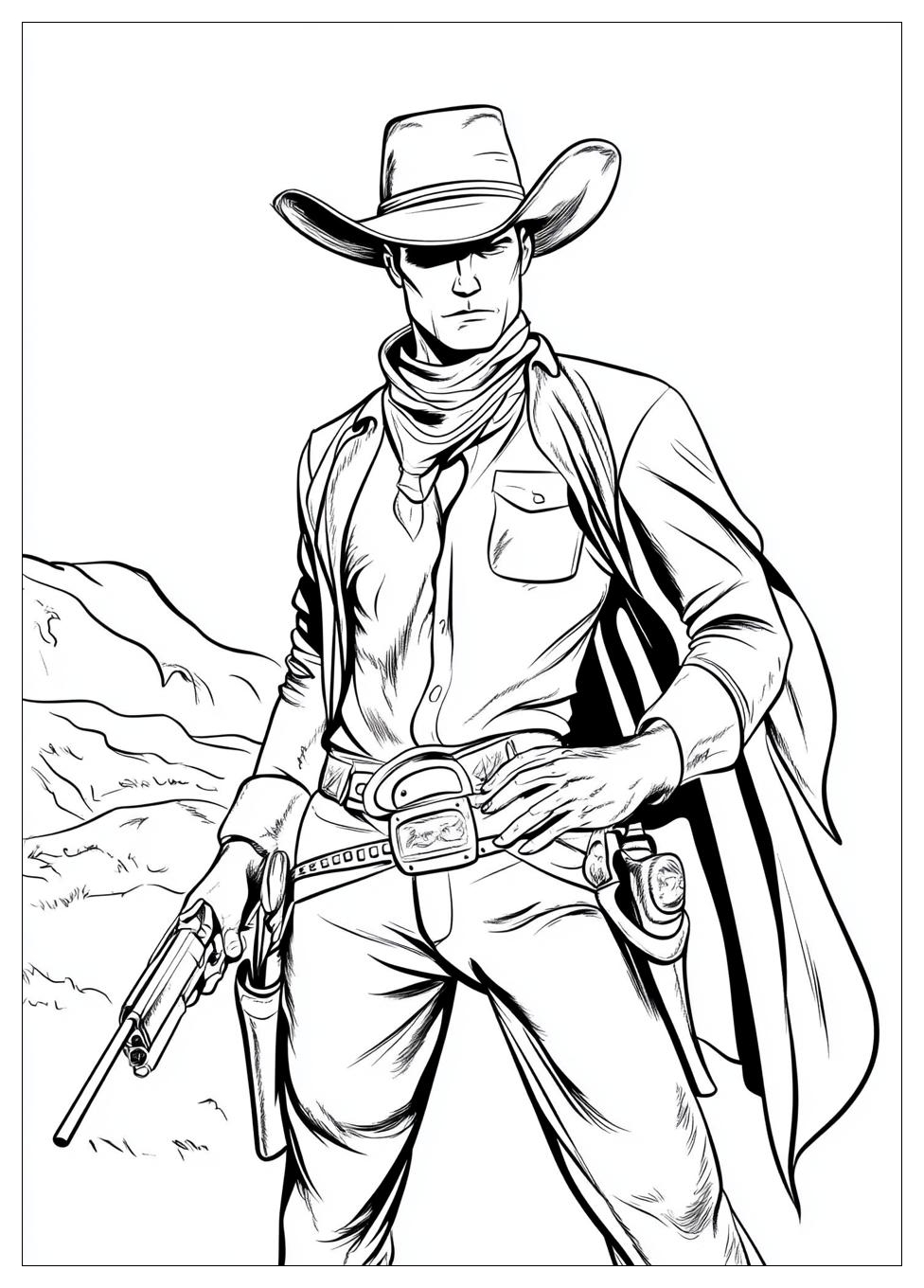 Free Printable Cowboy Coloring Pages 8 Cowboy Coloring Pages-8