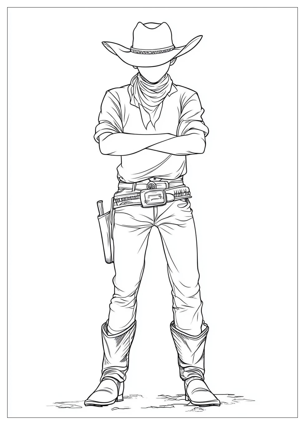 Free Printable Cowboy Coloring Pages 9 Cowboy Coloring Pages-9