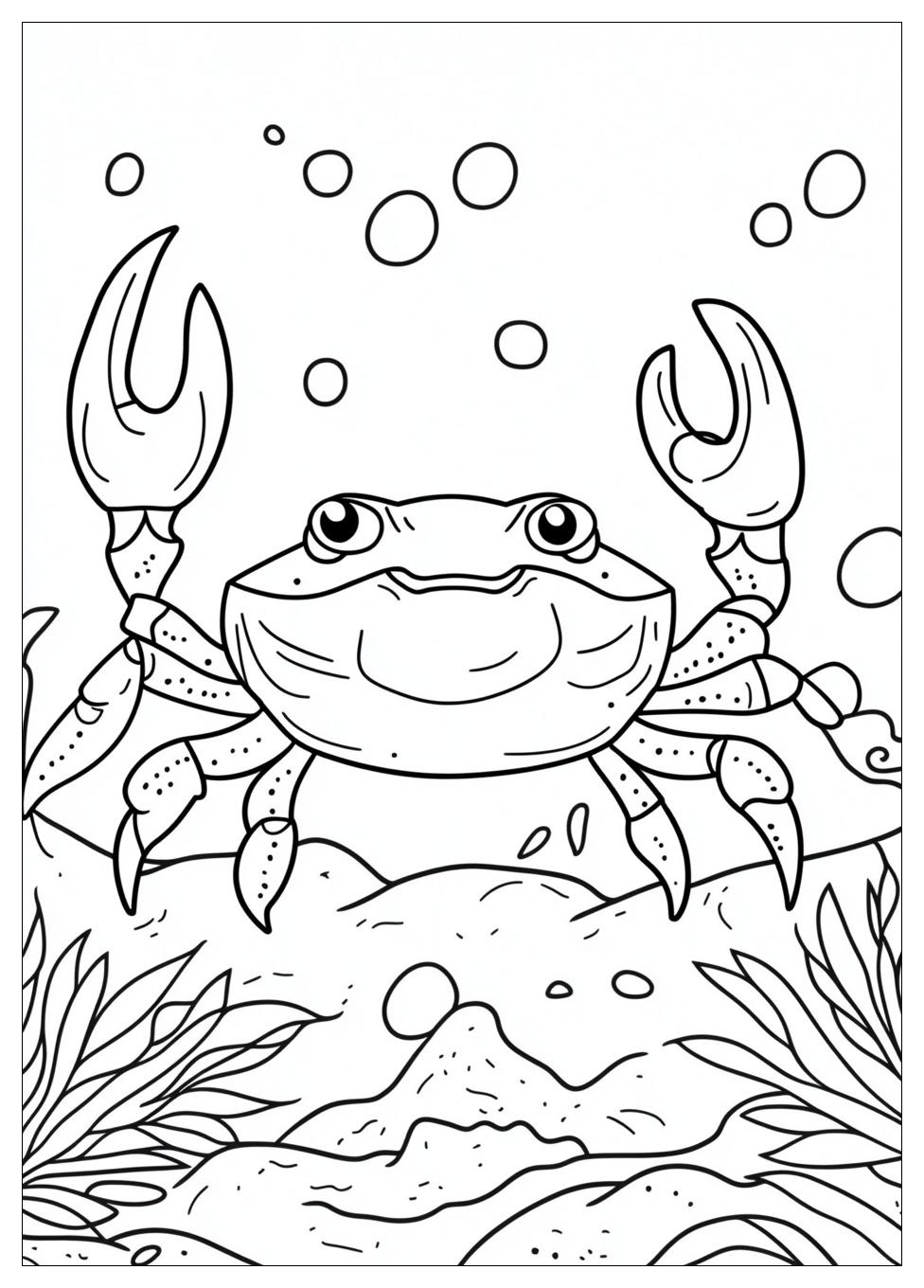 Crab Coloring Pages-1