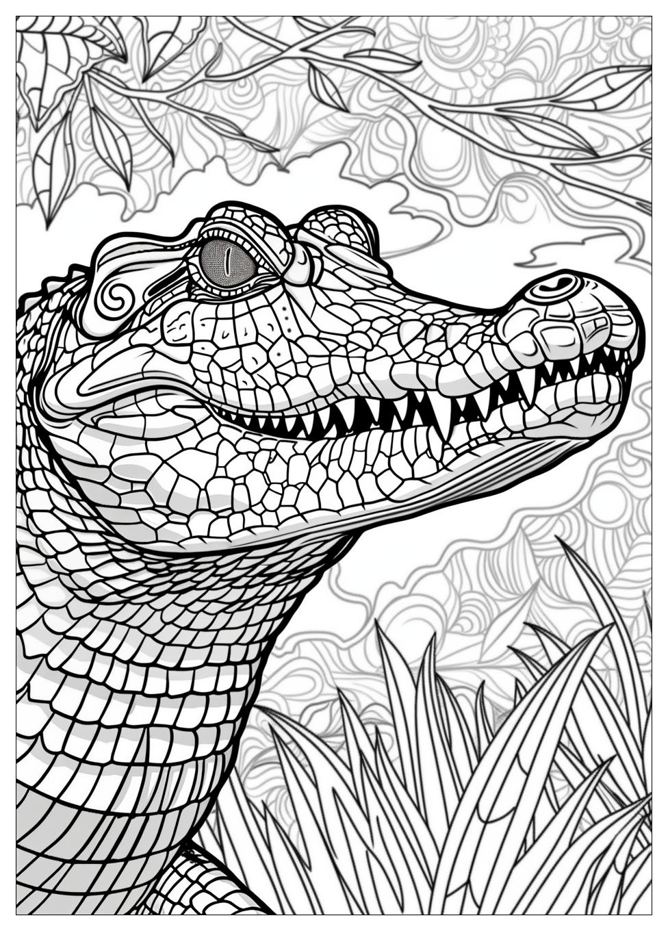 Crocodile Coloring Pages-1
