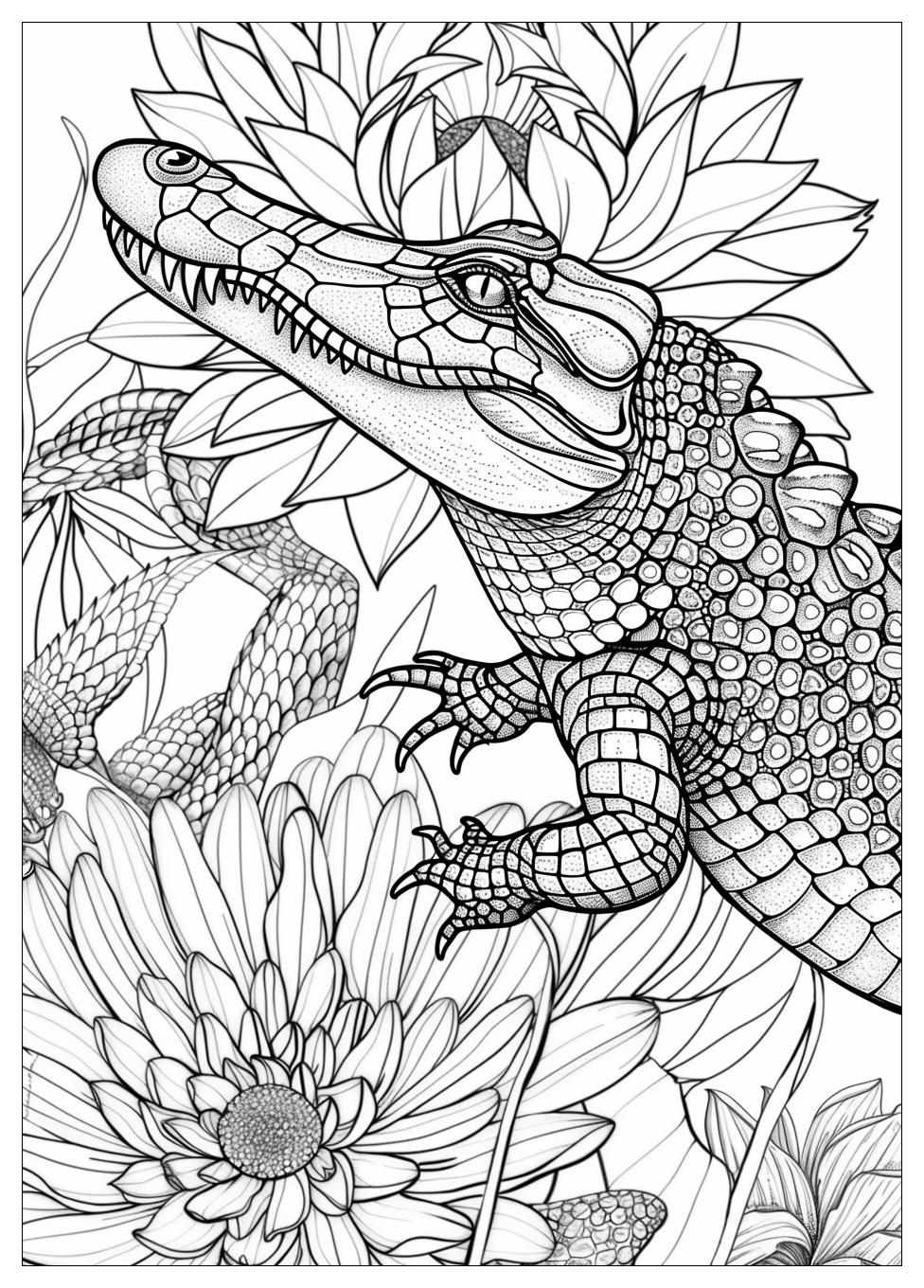 Crocodile Coloring Pages-15