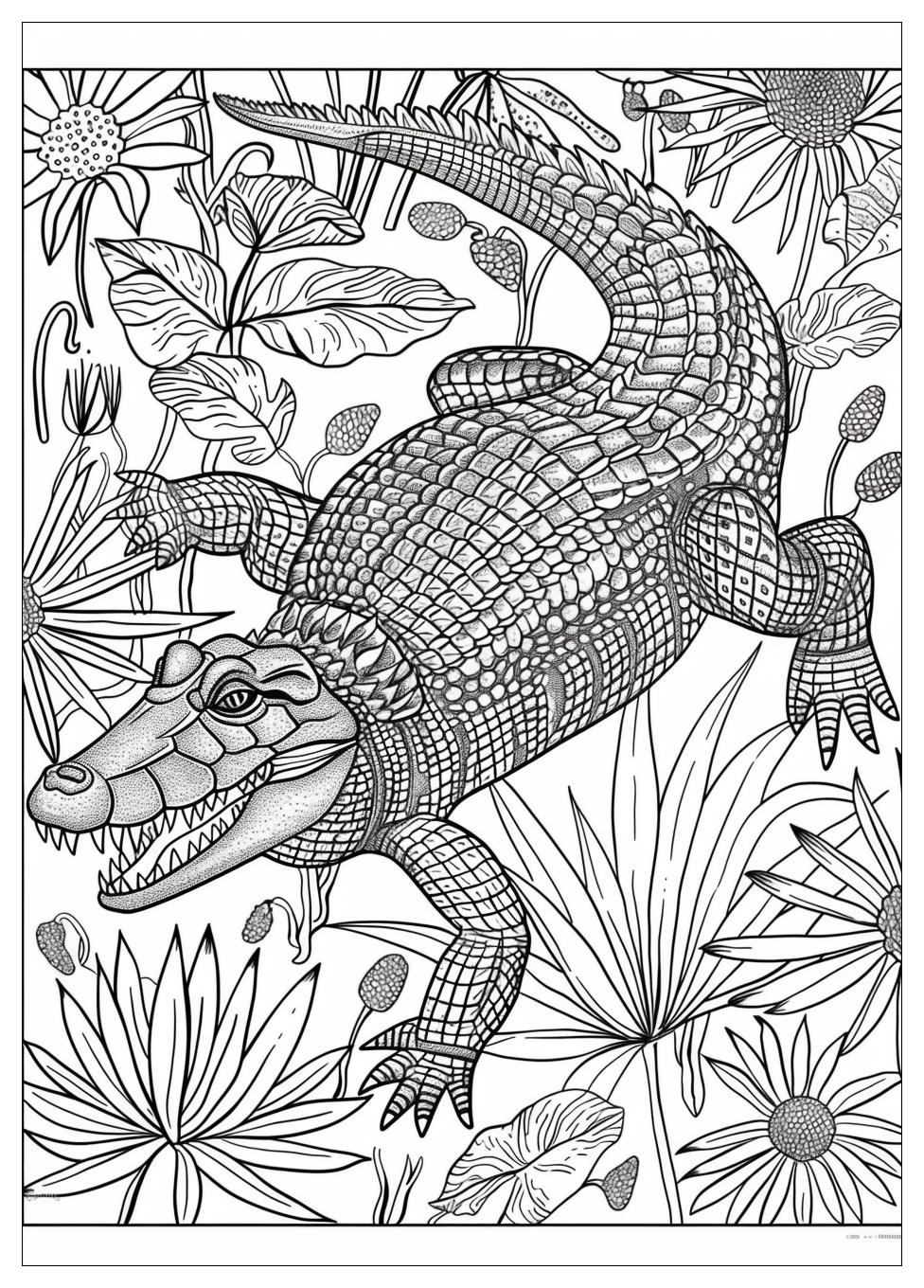 Crocodile Coloring Pages-20
