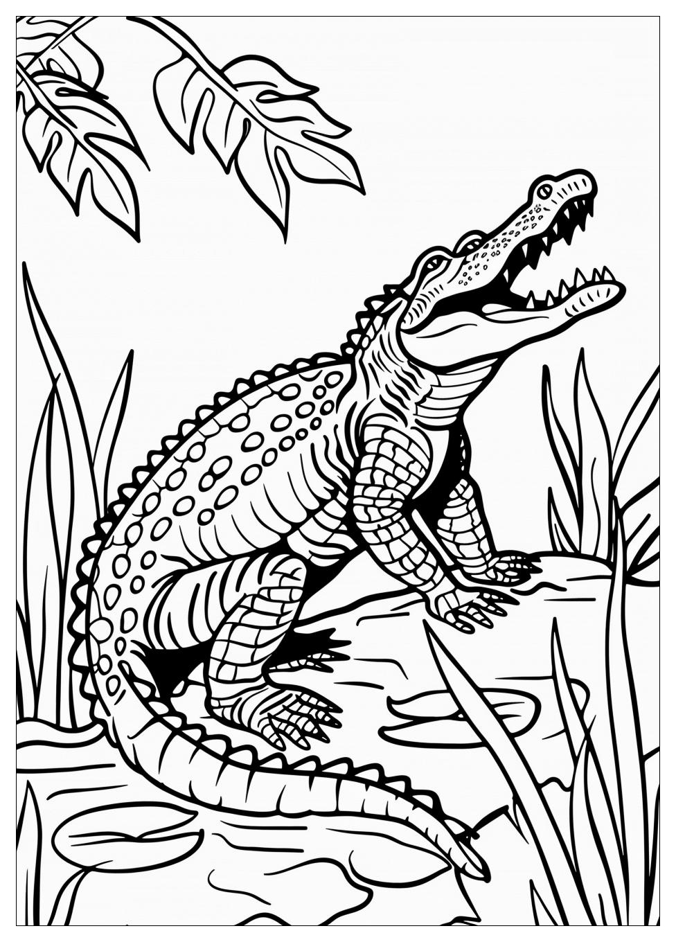 Crocodile Coloring Pages-5