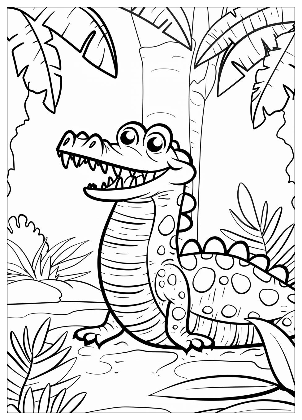 Crocodile Coloring Pages-6