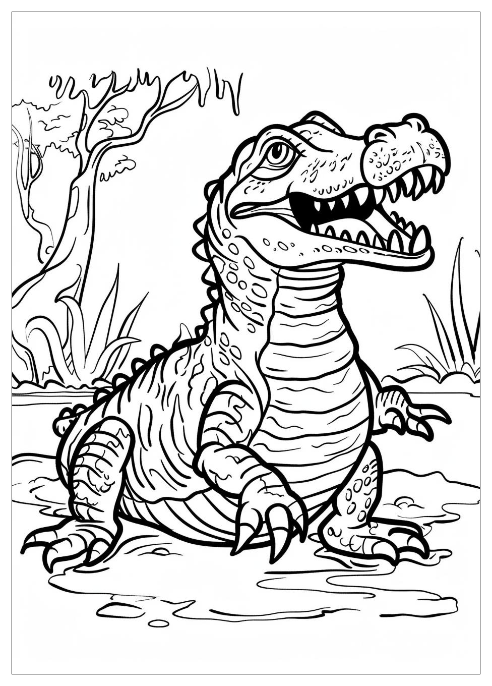 Crocodile Coloring Pages-8