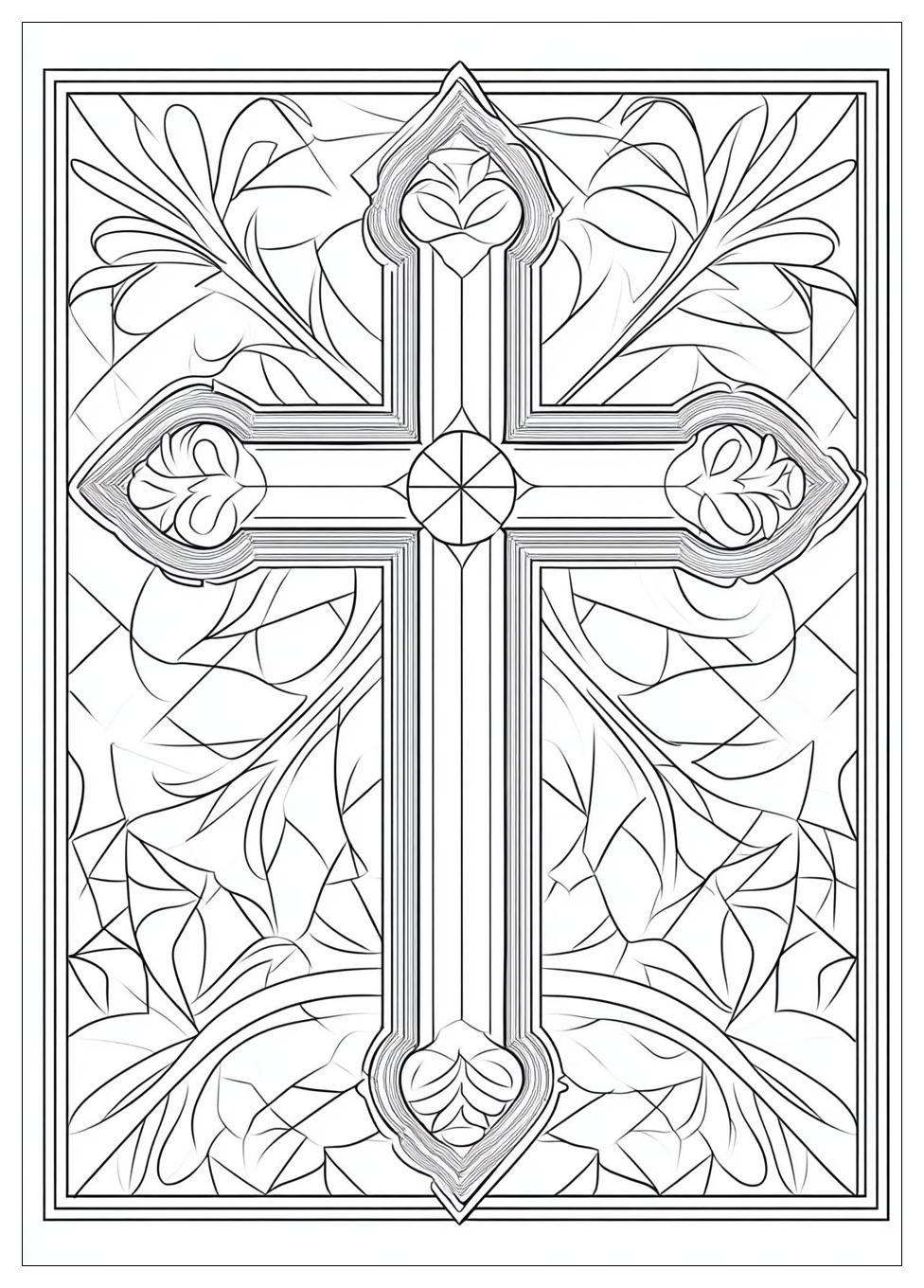 Free Printable Cross Coloring Pages 17 Cross Coloring Pages-17