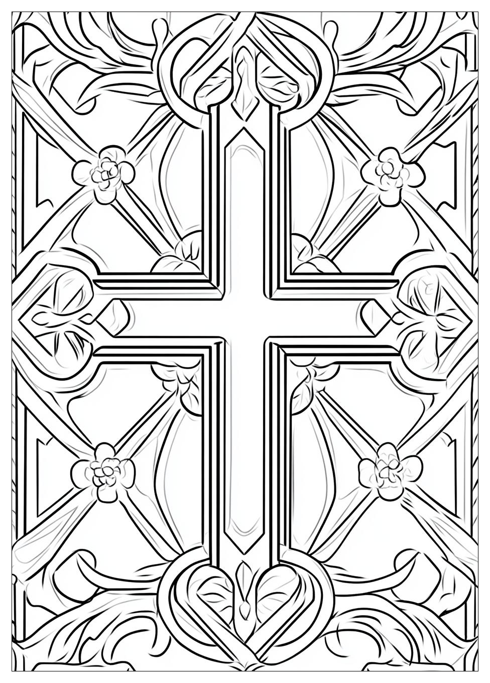 Free Printable Cross Coloring Pages 18 Cross Coloring Pages-18