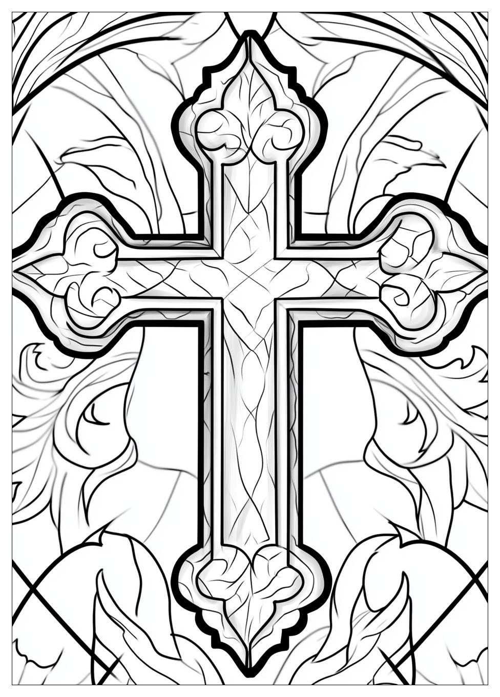Free Printable Cross Coloring Pages 5 Cross Coloring Pages-5