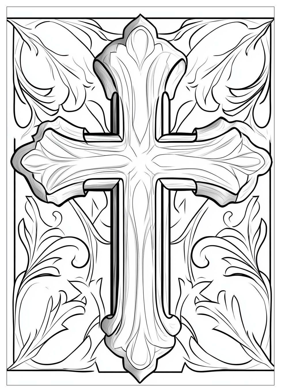 Free Printable Cross Coloring Pages 7 Cross Coloring Pages-7