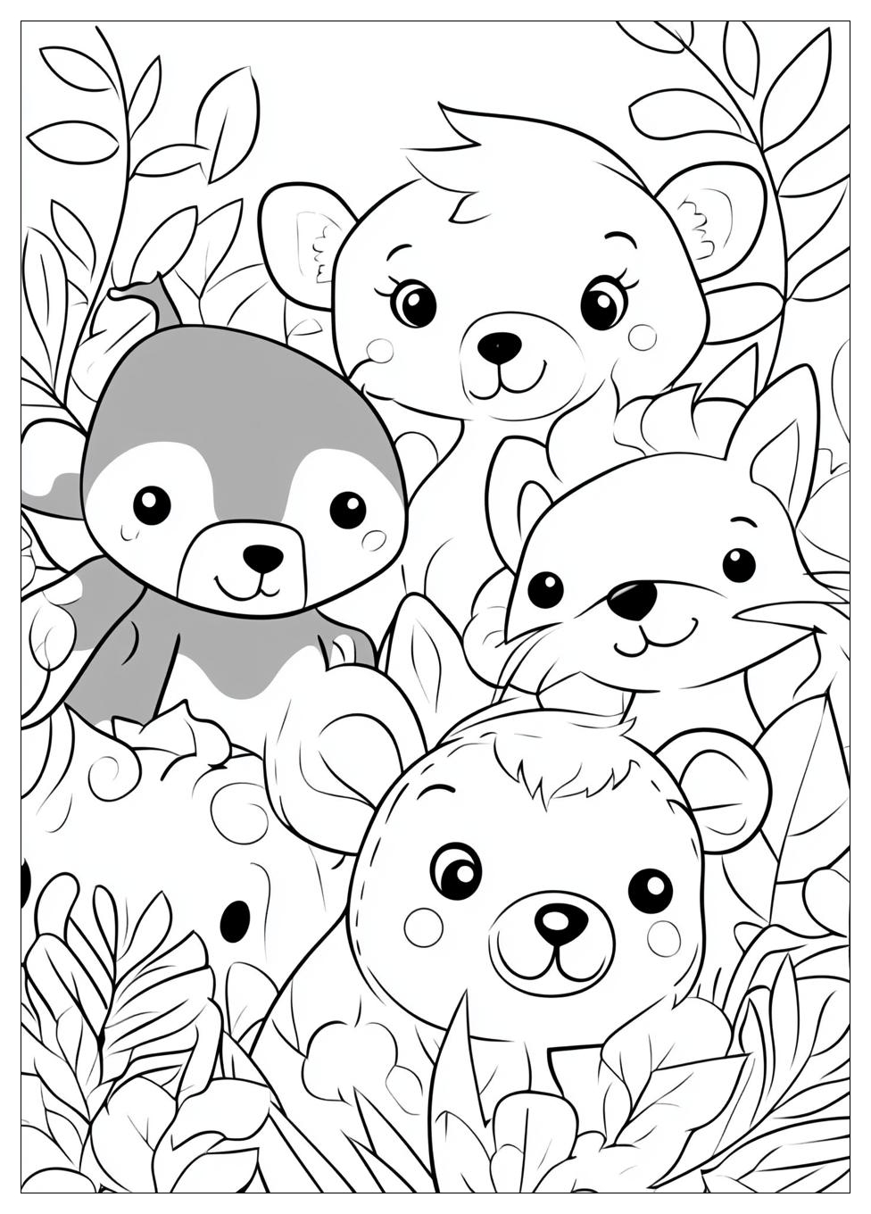 Cute Animals Coloring Pages-11
