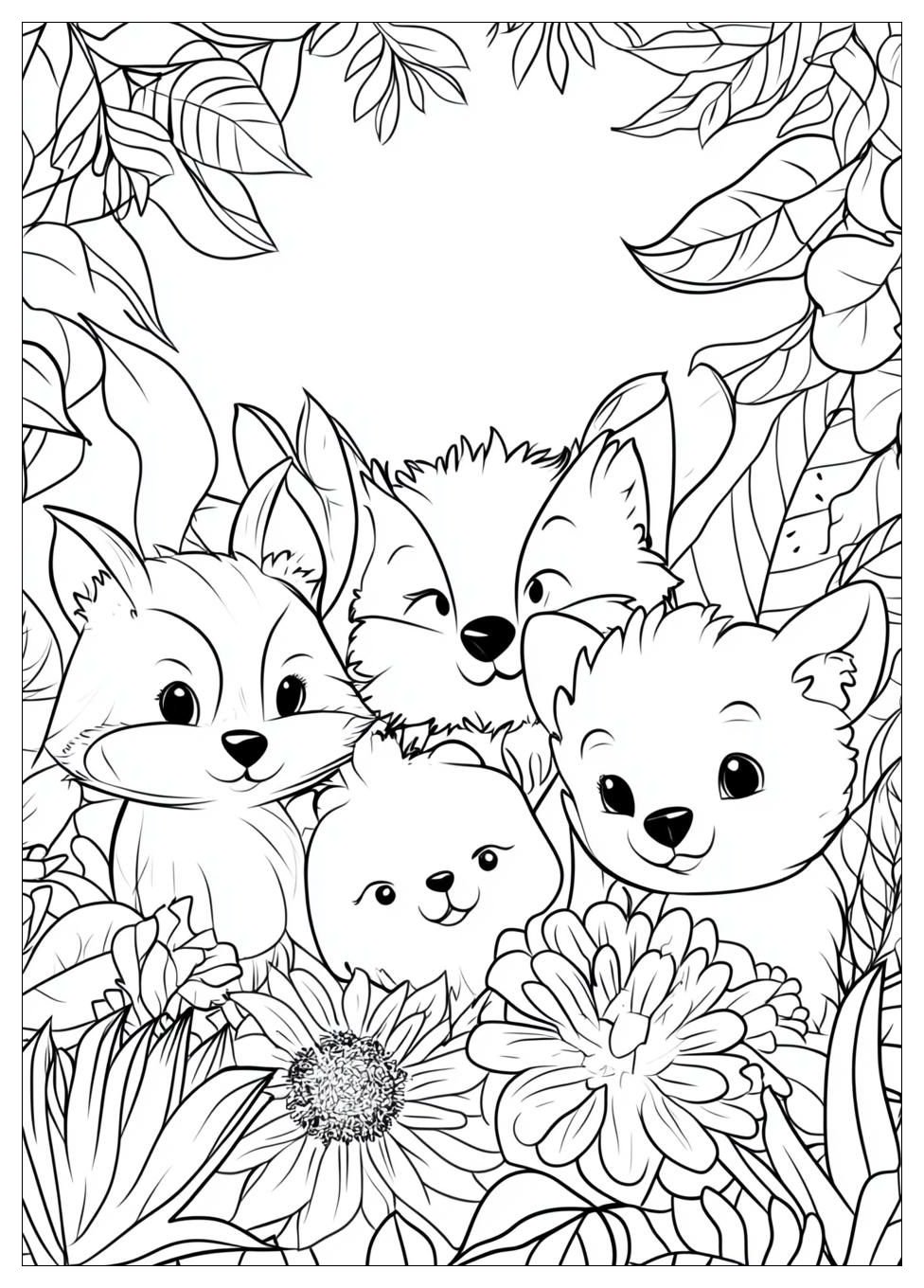 Cute Animals Coloring Pages-19