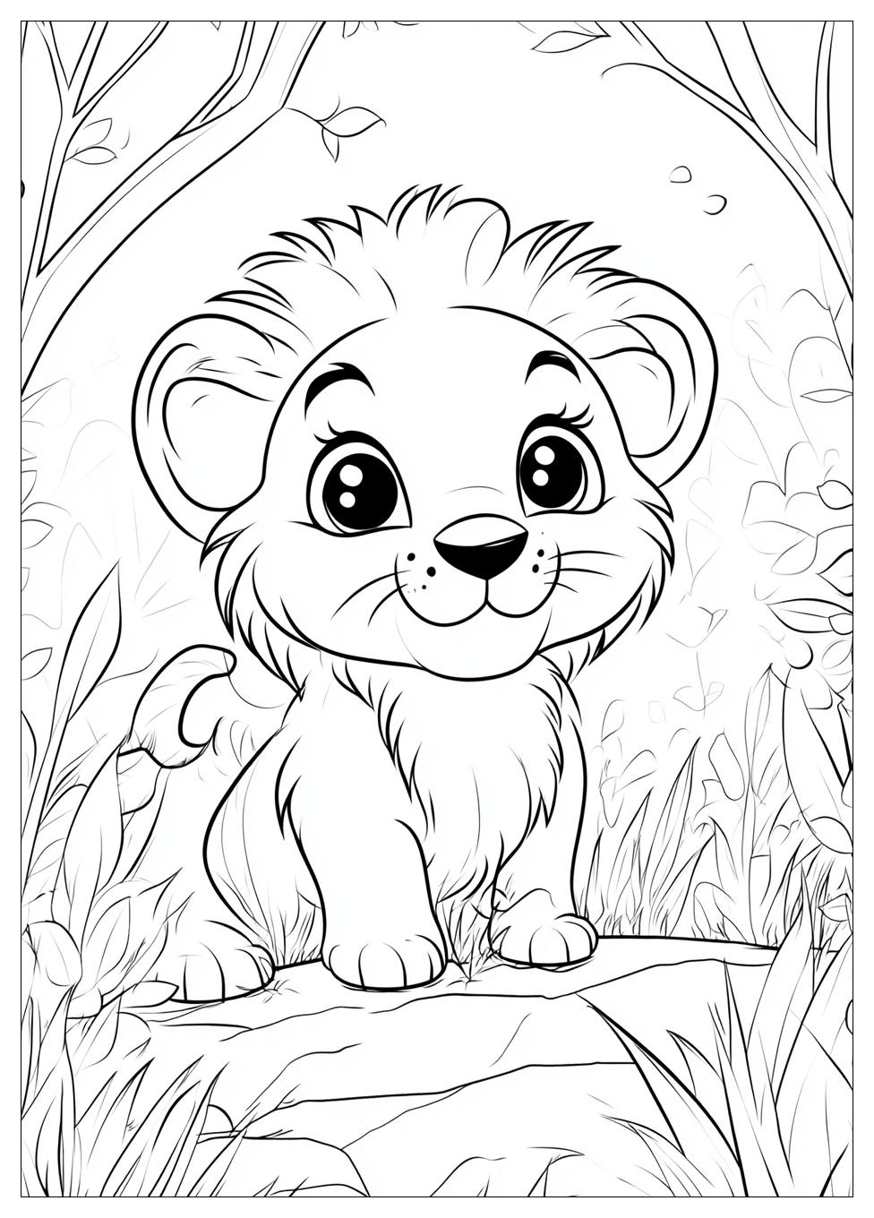 Cute Animals Coloring Pages-5