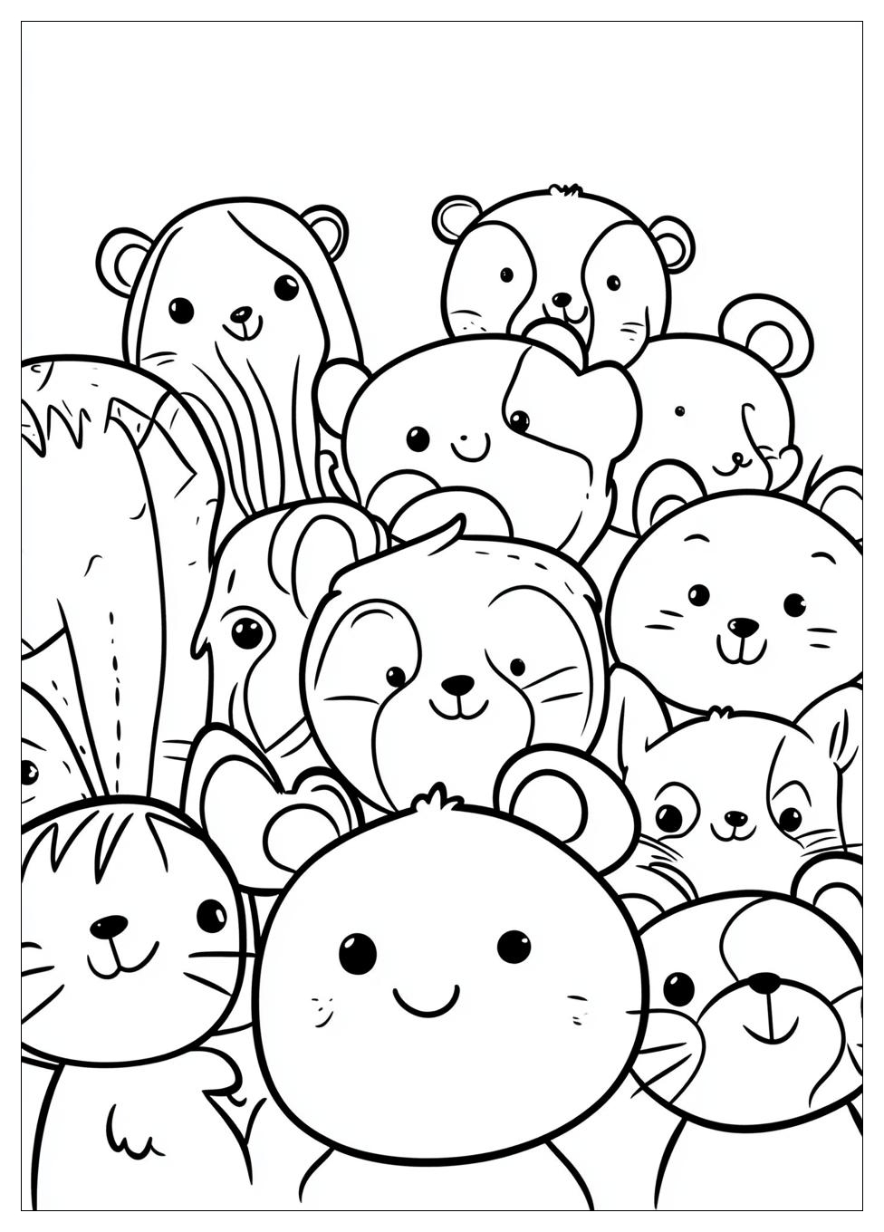 Cute Animals Coloring Pages-8