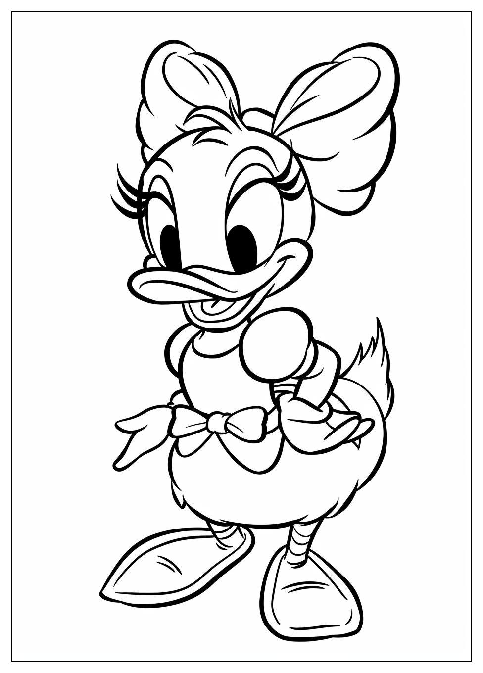 Daisy Duck Coloring Pages-1