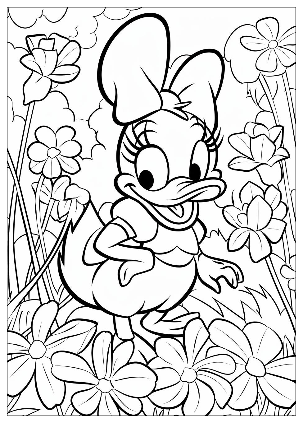 Daisy Duck Coloring Pages-10